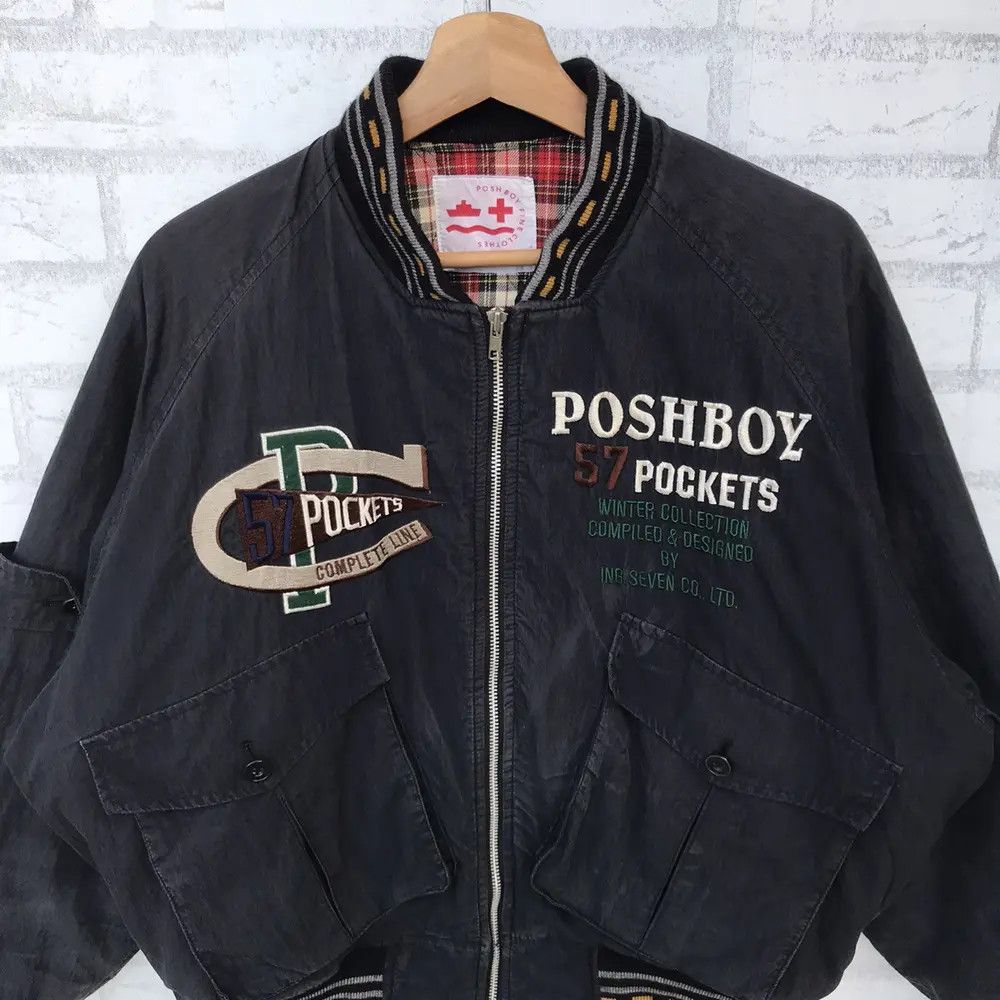 Japanese Brand × Vintage 🔥🔥RARE🔥🔥 VINTAGE 90”s POSHBOY BOMBER JACKET Size US M / EU 48-50 / 2 - 4 Thumbnail