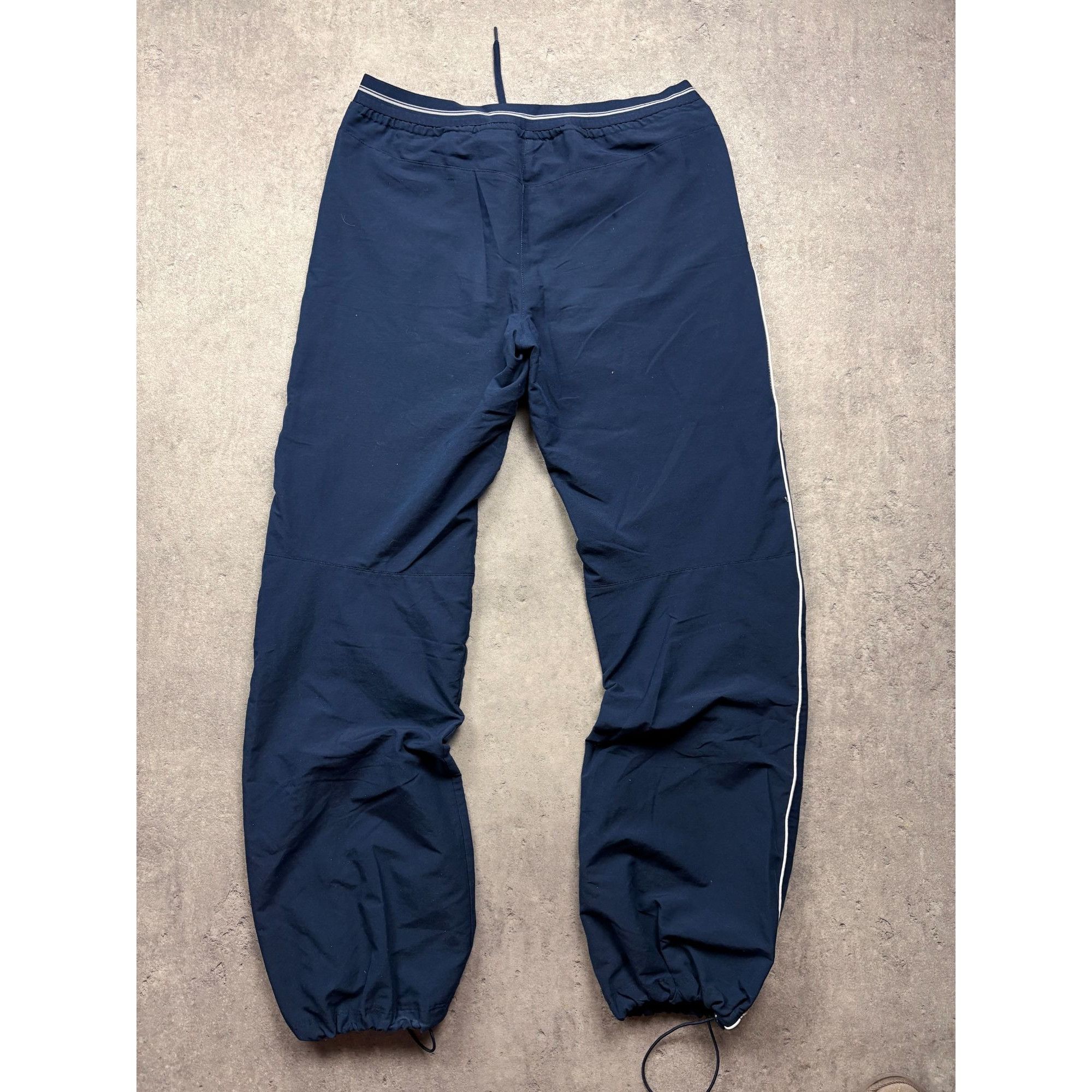 Nike Vintage Nike Track Pants Navy Blue Baggy Trousers Drawstring Size US 32 / EU 48 - 3 Thumbnail