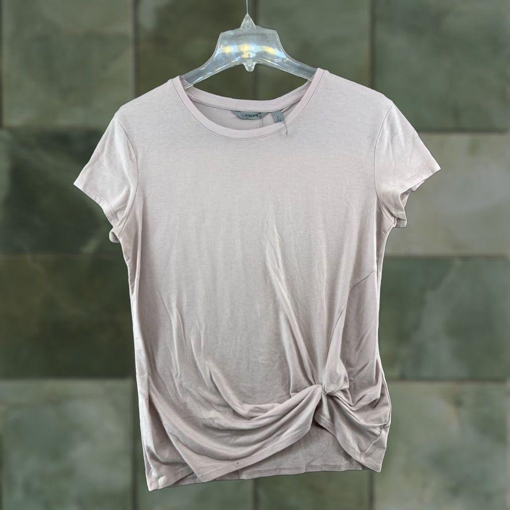 Athleta Athleta Shirt Women Small Pink Yoga Knotted Front Athletic Size S / US 4 / IT 40 - 1 Thumbnail