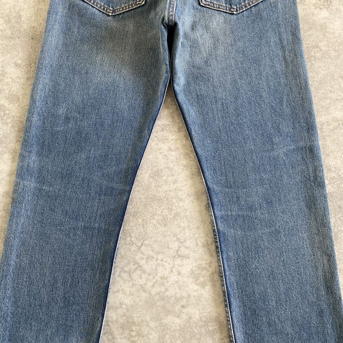 Levi's Vintage 1996 Levi’s 501 Faded Blue Ripped Denim Jeans Size US 31 - 16 Thumbnail