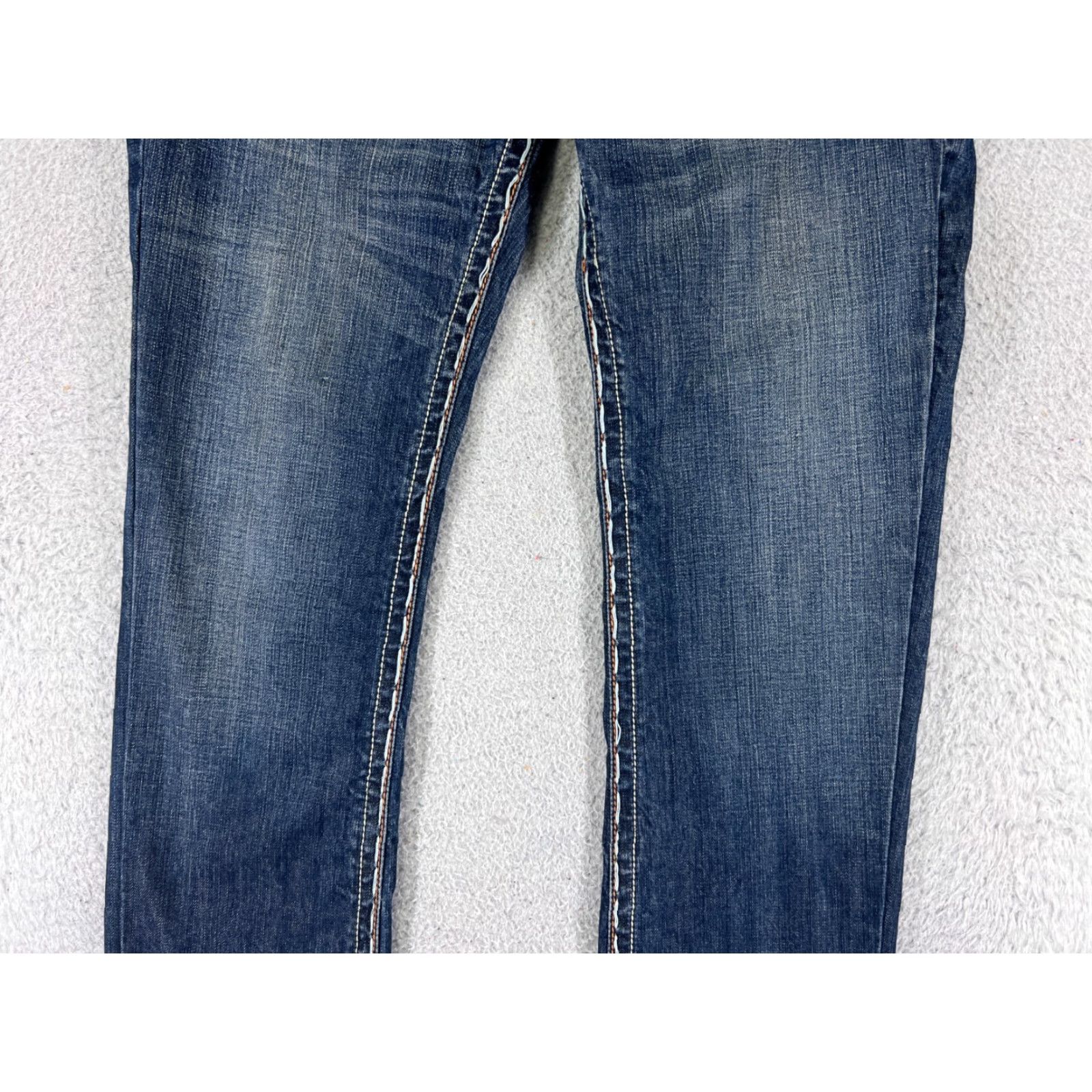 Vintage XRay Jeans Mens 32 Blue Denim Straight 100% Cotton Straight 32x31 Jeans Men Blue Denim 100% Cotton Regular Fit 5-Pocket Mens Size US 32 / EU 48 - 3 Thumbnail