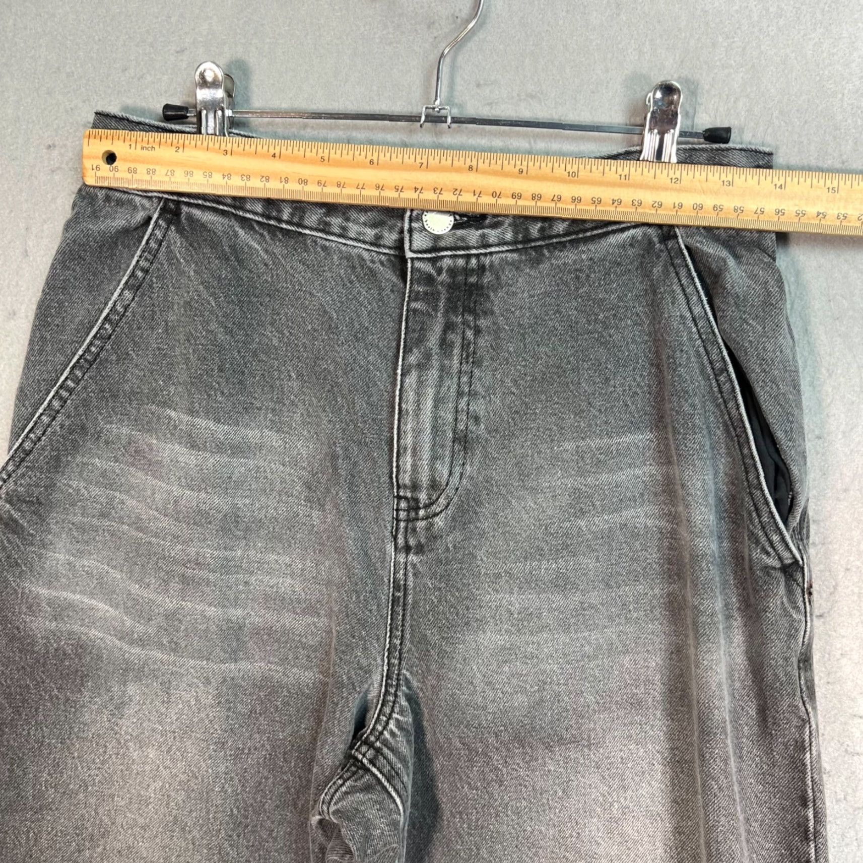 Vintage Basin + Range Jeans Womens Grey High-Waisted Straight-Leg Size 28 28 Inseam 31 Denim Cotton 5-Pocket Vintage No Size 28" / US 6 / IT 42 - 5 Thumbnail