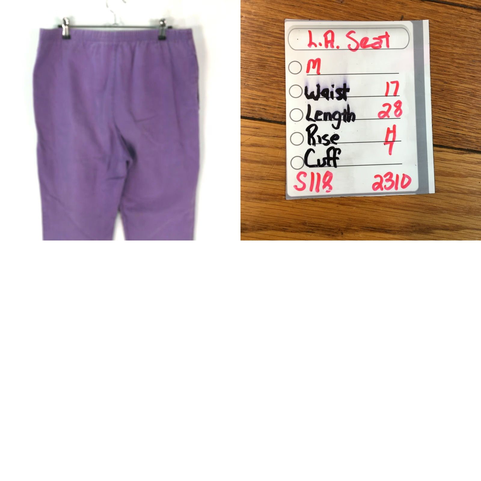 Vintage LA Seat Covers Women's Cargo Pants Regular High Rise Wide-Leg Purple Size M Casual Size 32" / US 10 / IT 46 - 8 Thumbnail