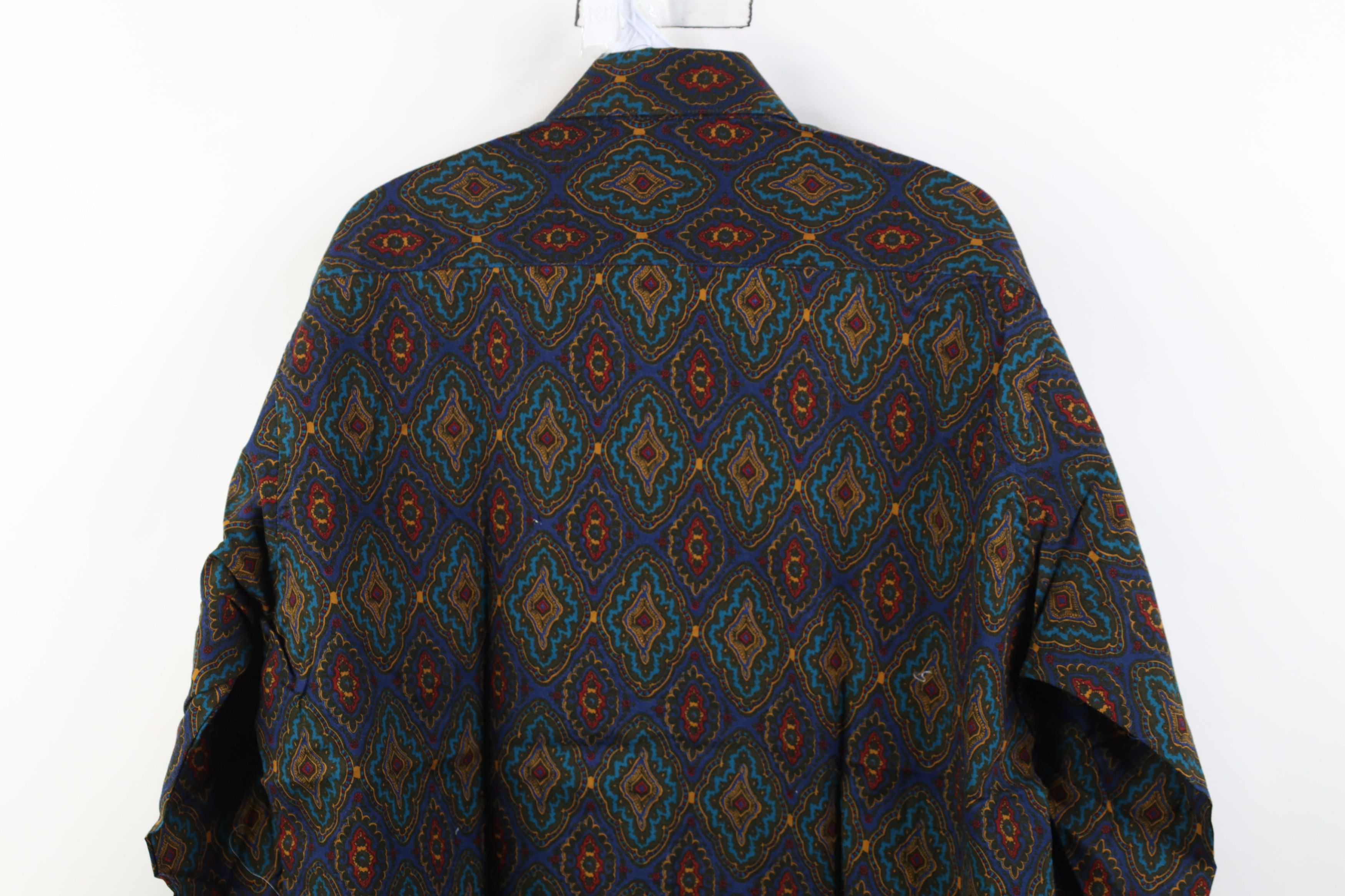 Vintage Deadstock Vintage 90s Streetwear Paisley Button Down Shirt Size US L / EU 52-54 / 3 - 12 Thumbnail