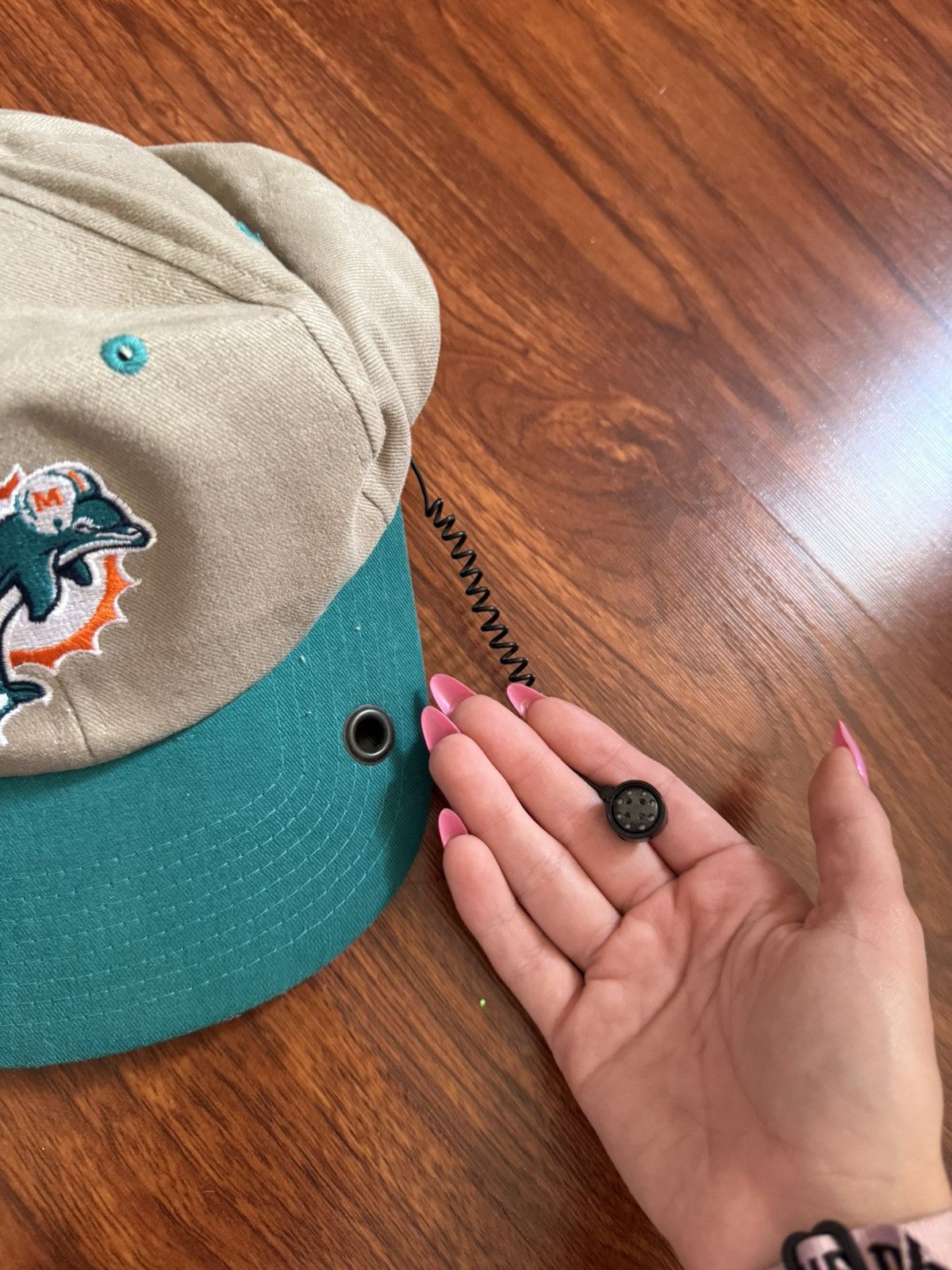 Vintage Vintage Miami Dolphins NFL Radio Hat Size ONE SIZE - 3 Thumbnail