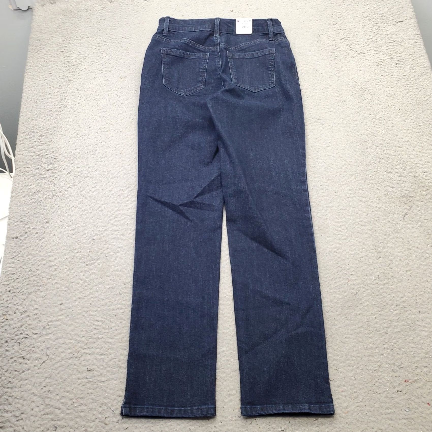 Gloria Vanderbilt Gloria Vanderbilt Amanda Jeans Women 4S Blue Denim High Rise Tapered Leg Outdoor Jeans - Womens Size 4 Blue Denim Straight? Size 27" / US 4 / IT 40 - 2 Thumbnail