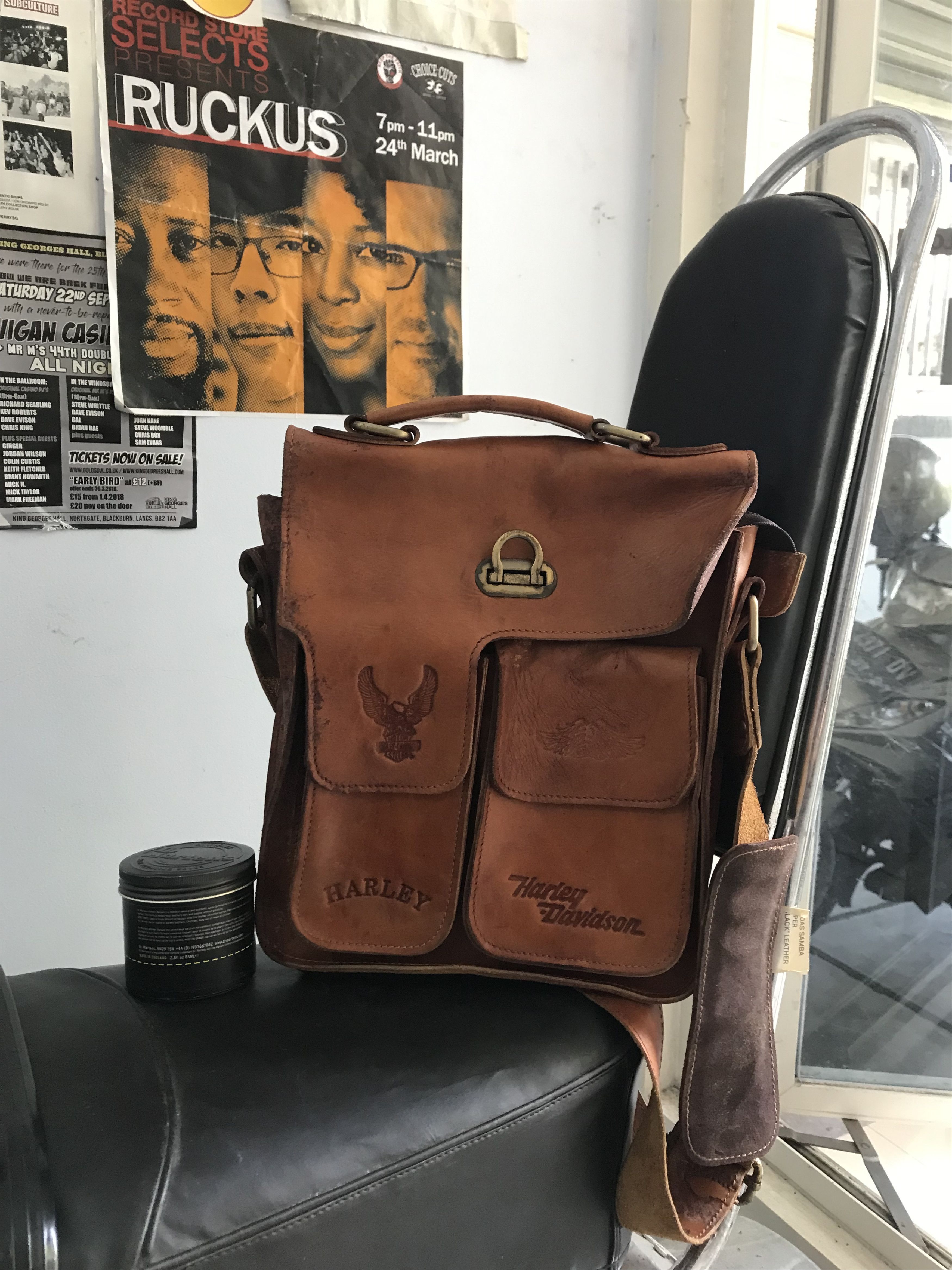 Harley Davidson Vintage Harley Davidson shoulder mesengger postman bag Leat Size ONE SIZE - 2 Thumbnail