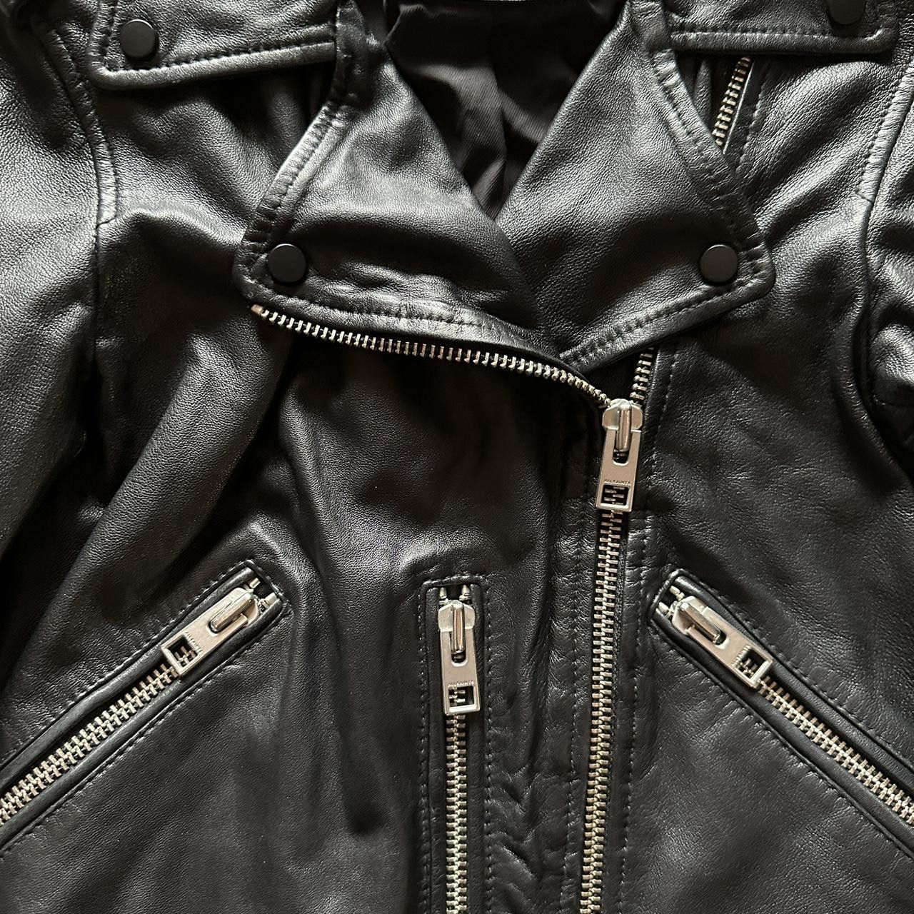 Allsaints allsaints black sheep leather biker moto jacket Size XS / US 0-2 / IT 36-38 - 2 Thumbnail