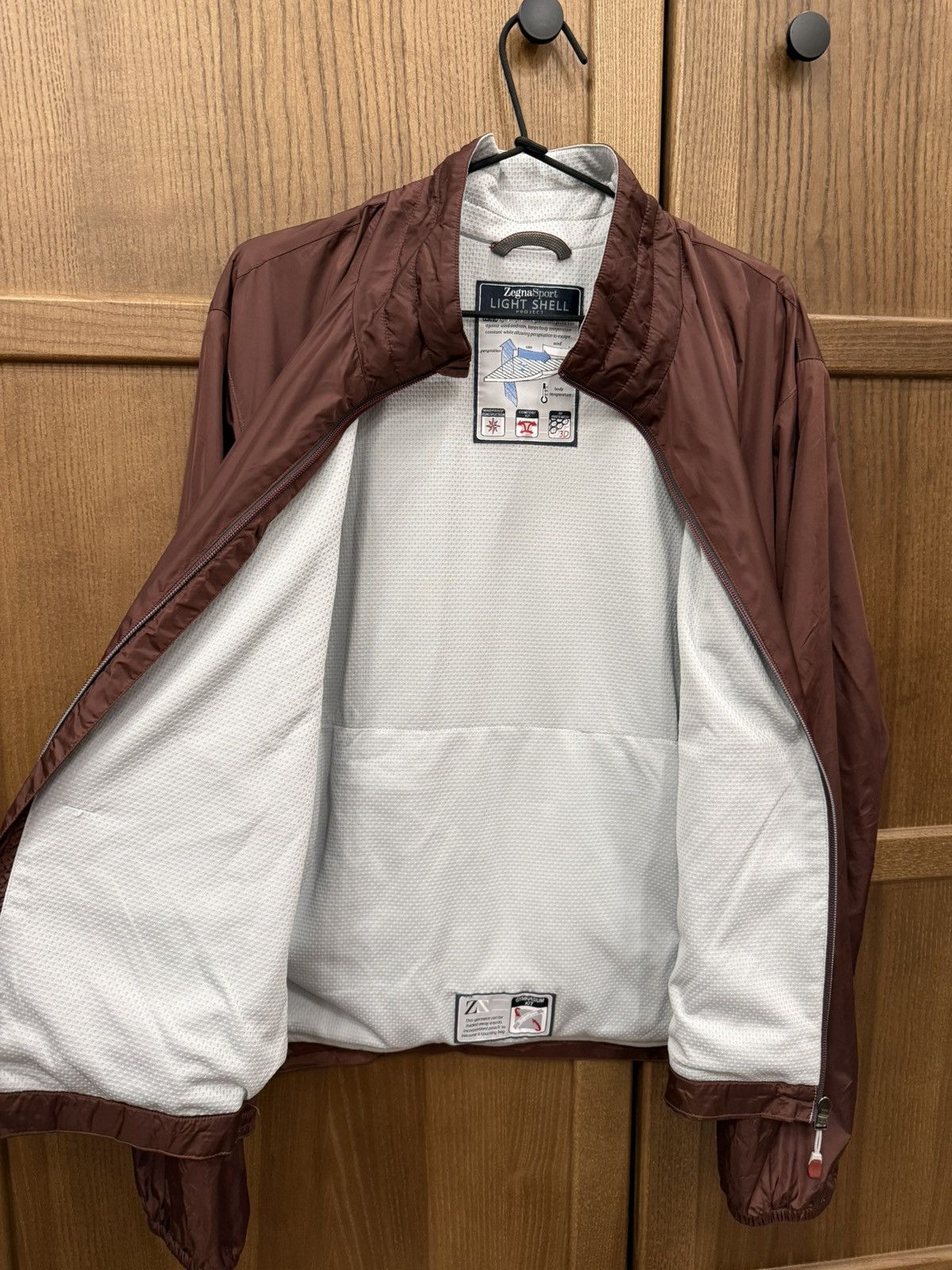 Z Zegna Zegna Sport Light Shell Project Dark Cherry Nylon Tracksuit Size US M / EU 48-50 / 2 - 7 Thumbnail