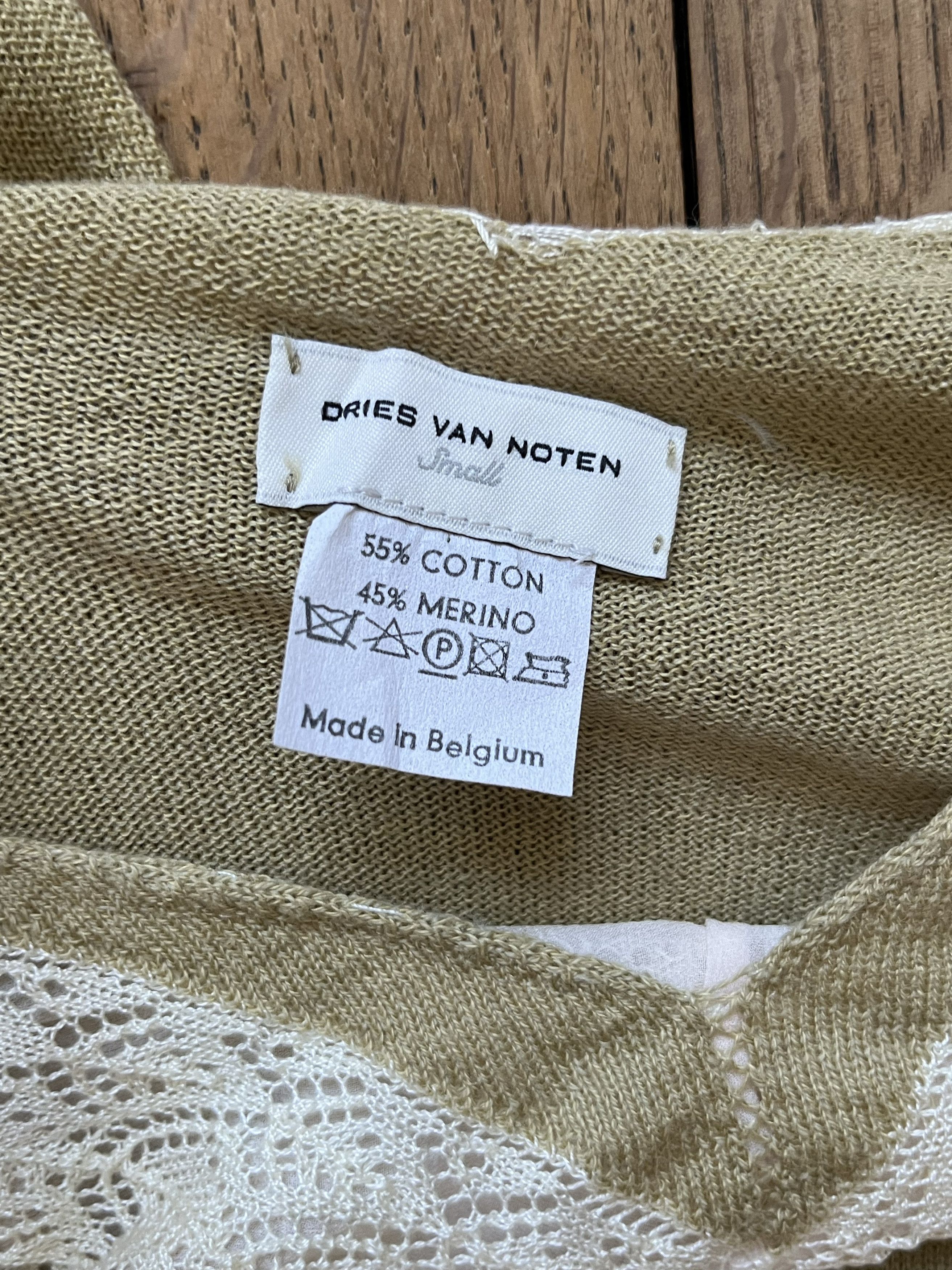 Dries Van Noten Dries van Noten crochet trim knit tank top Size S / US 4 / IT 40 - 3 Thumbnail