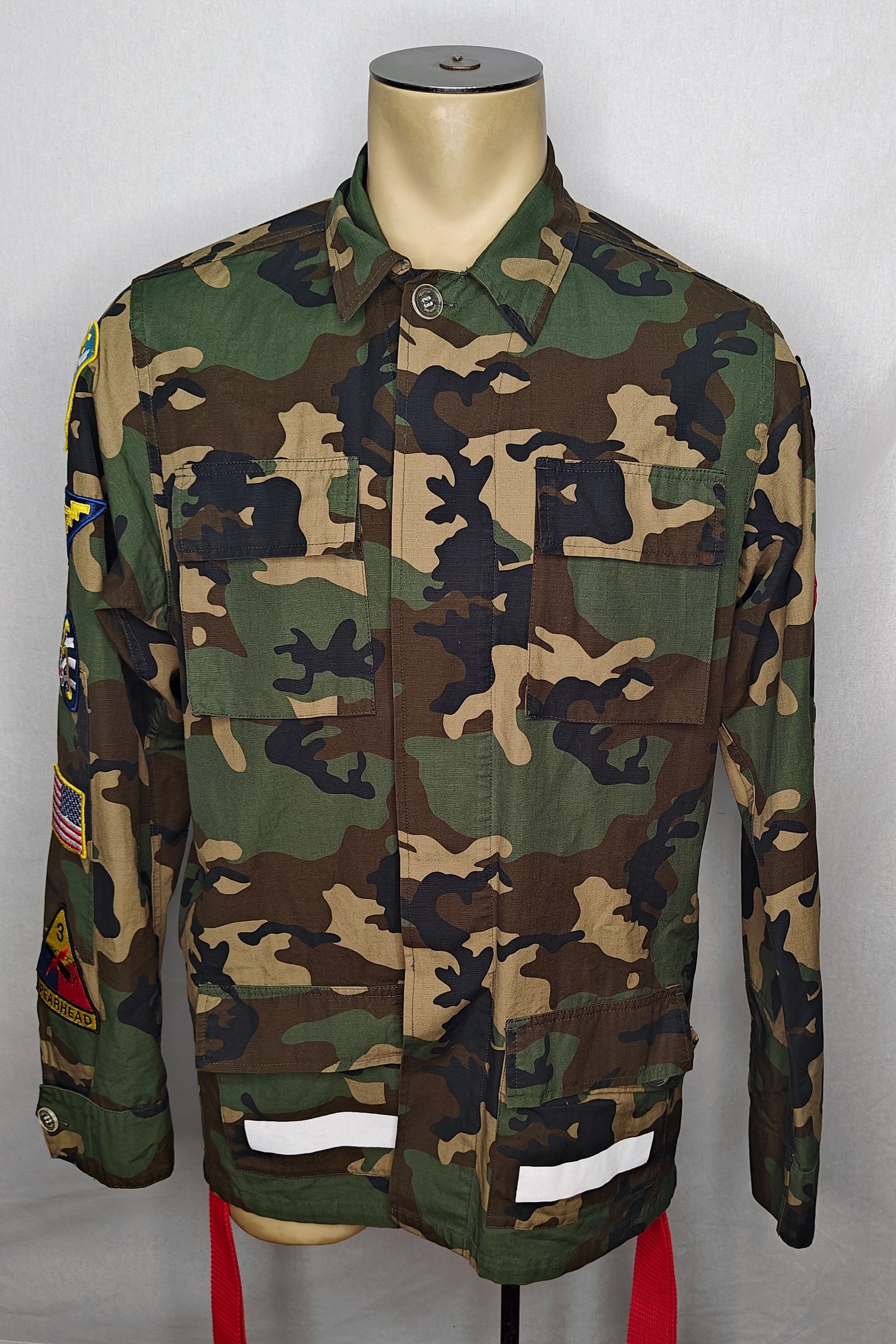 Off White Off White military field camouflage jacket patches XS Small Grailed