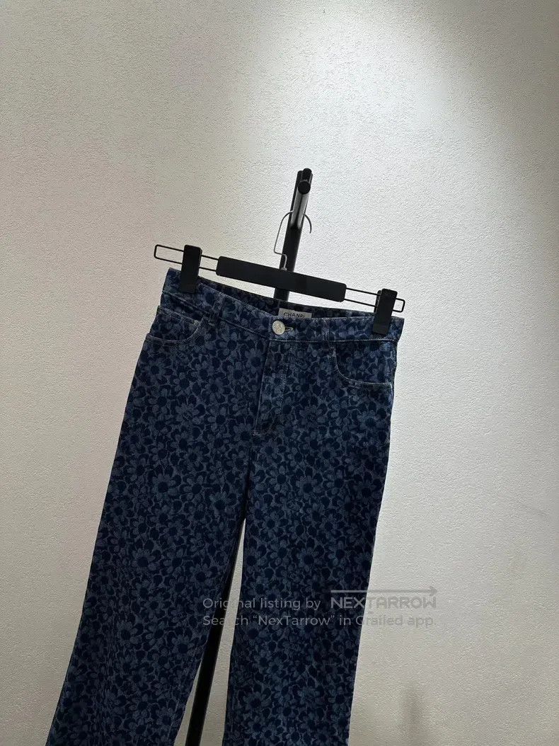 Chanel Chanel Camelia straight jeans Size 25" / US 0 / IT 36 - 3 Thumbnail