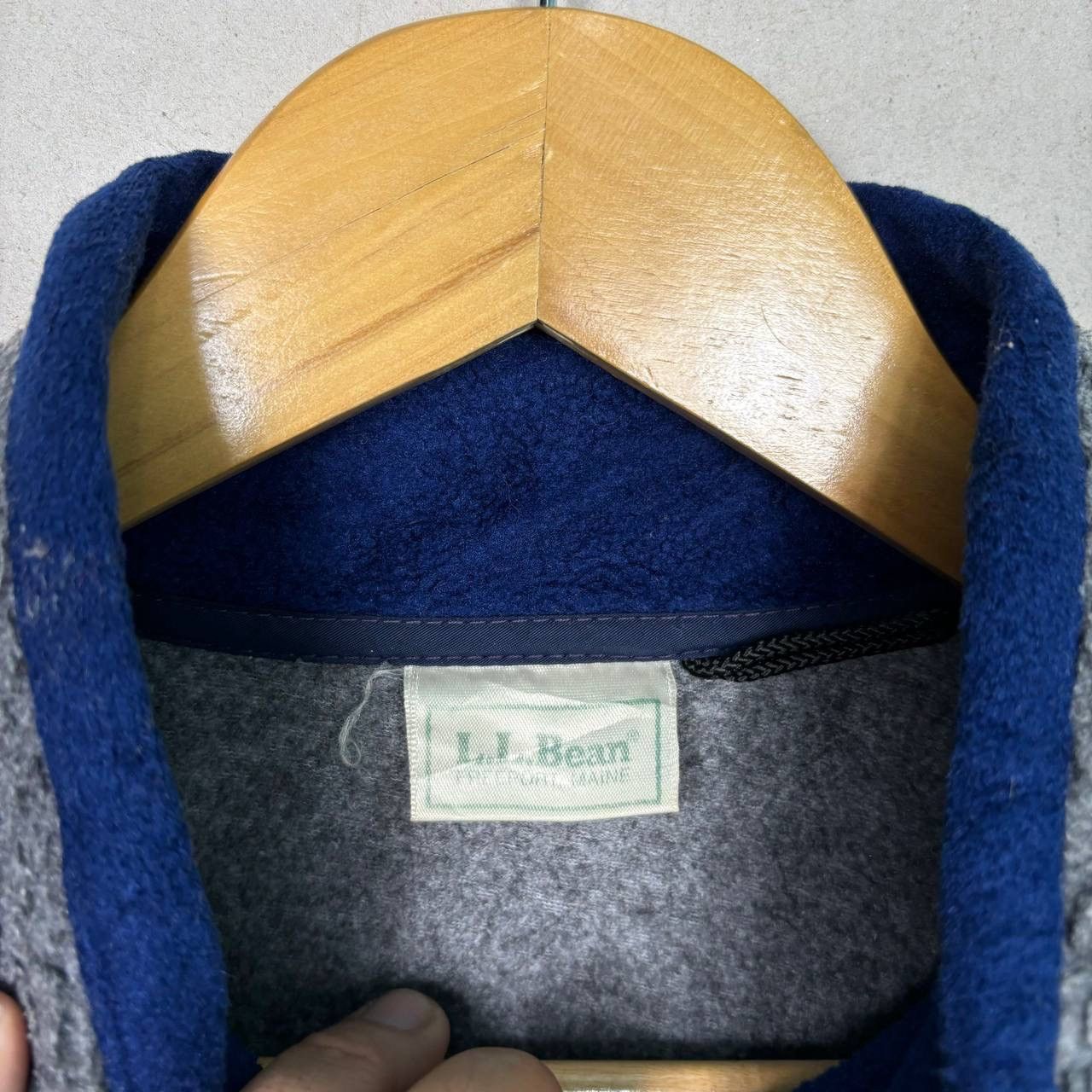 L.L. Bean Vtg L.L.Bean Sherpa Fleece Jacket Grey Deep Pile Size US M / EU 48-50 / 2 - 5 Thumbnail