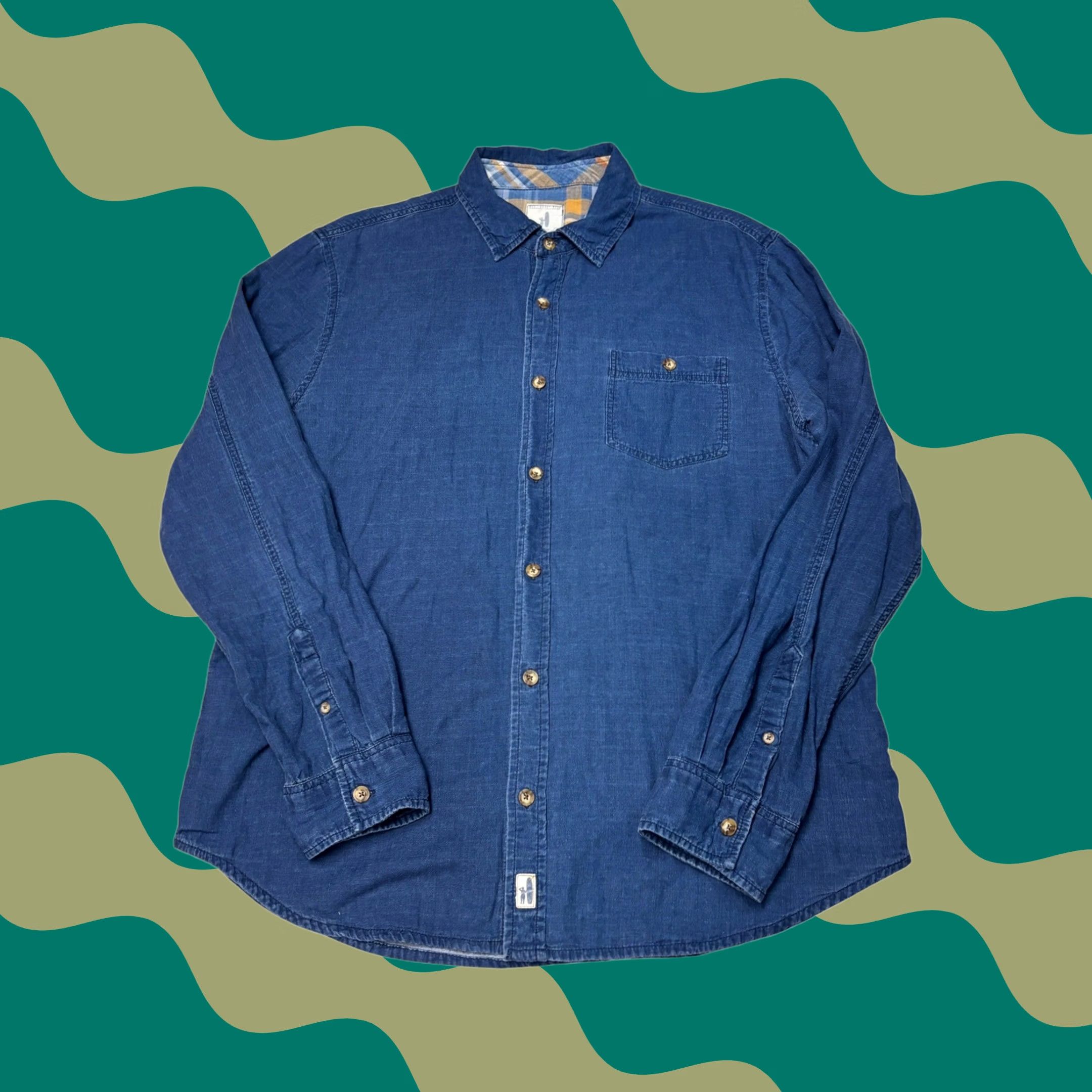 johnnie-O johnnie-O Shirt Mens Large Blue Long Sleeve Cotton West Coast Prep Button Down Size US L / EU 52-54 / 3 - 1 Thumbnail