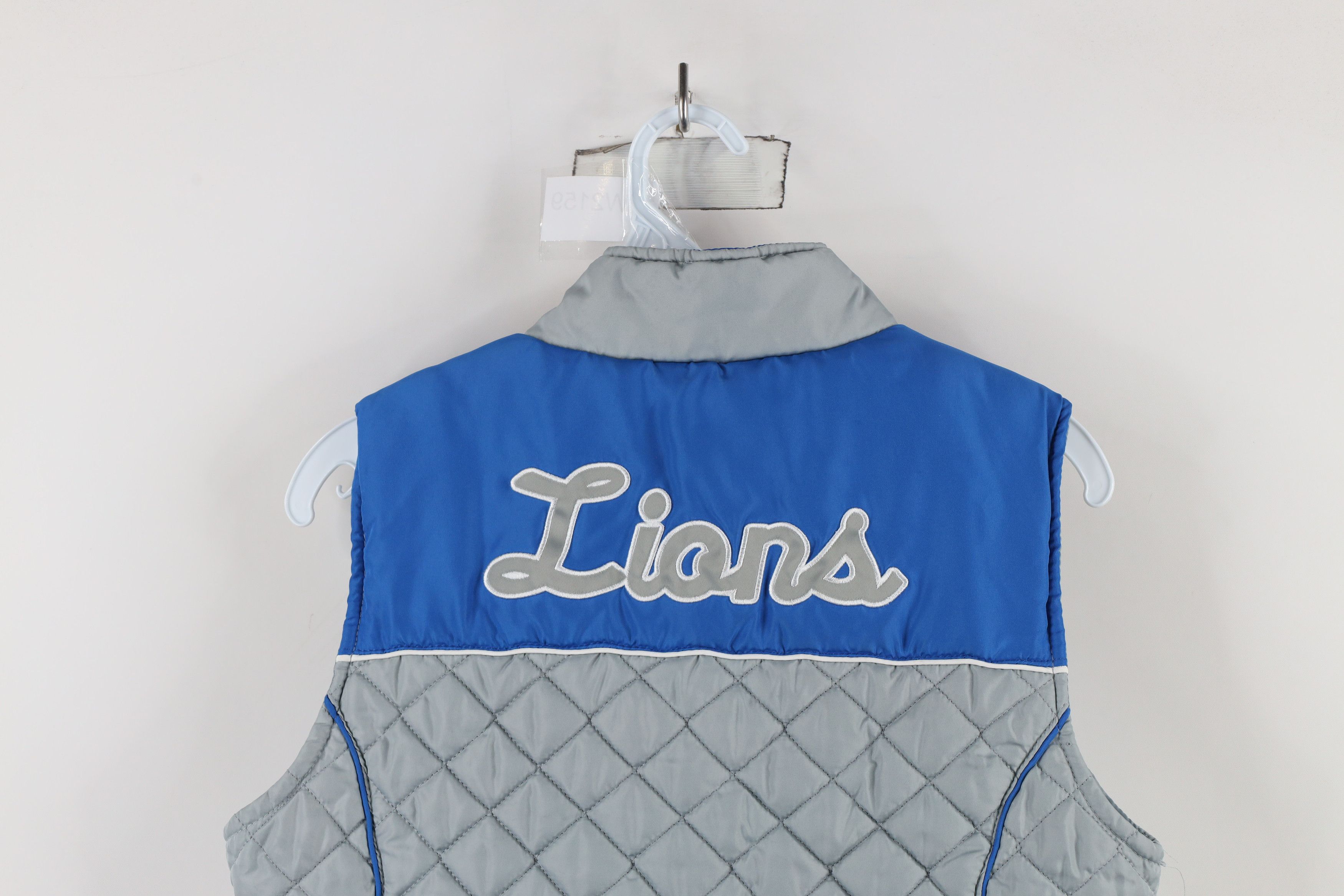 Vintage Vintage NFL Lions Football Quilted Puffer Vest Jacket Size M / US 6-8 / IT 42-44 - 17 Thumbnail