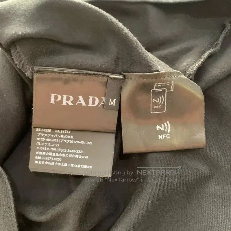 Prada Prada Black Cotton Long Sleeve Tee M Size. Size US M / EU 48-50 / 2 - 5 Thumbnail