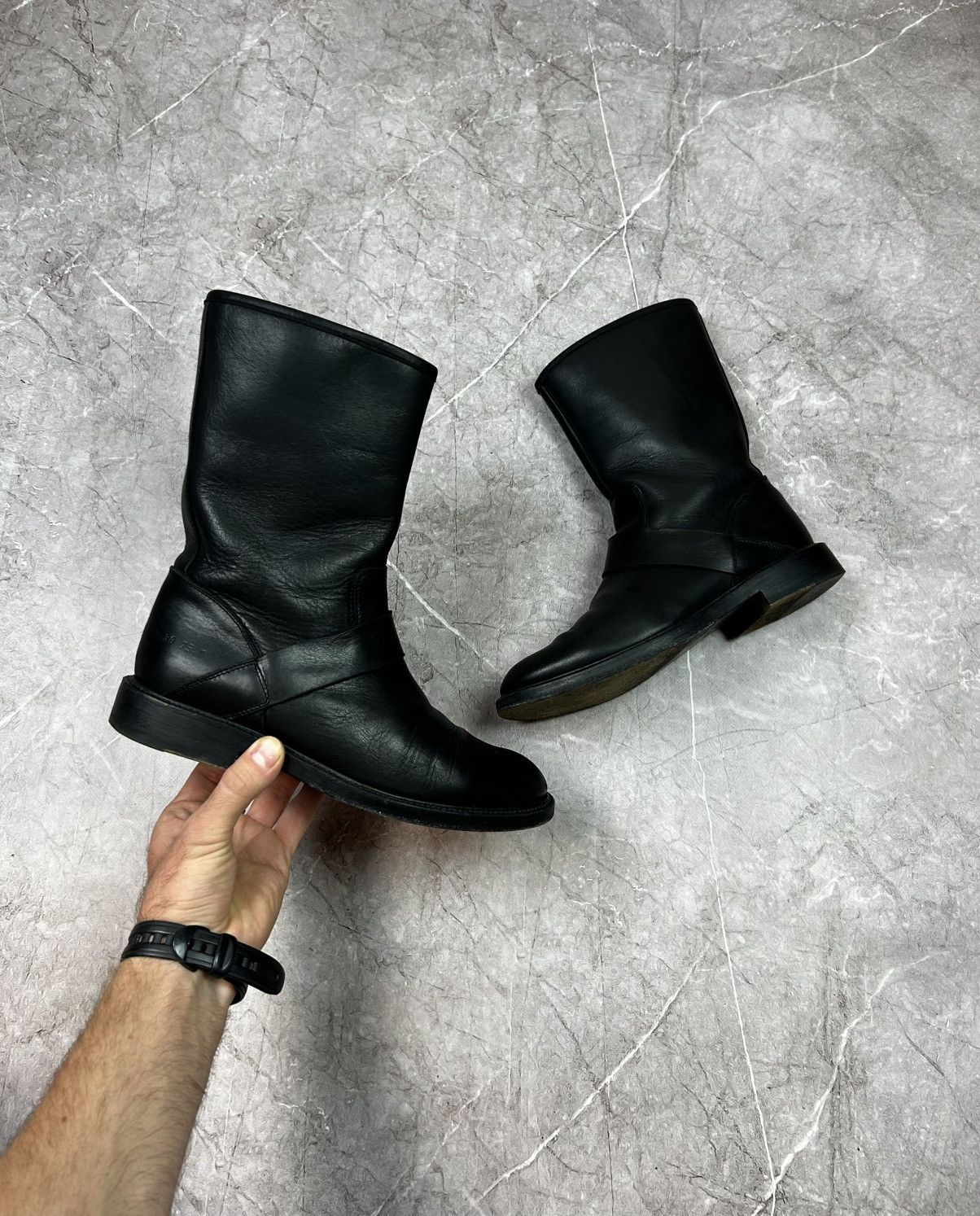 Common Projects COMMON PROJECTS Women's Leather Engineer Boots Size 39. Size US 9 / IT 39 - 2 Thumbnail