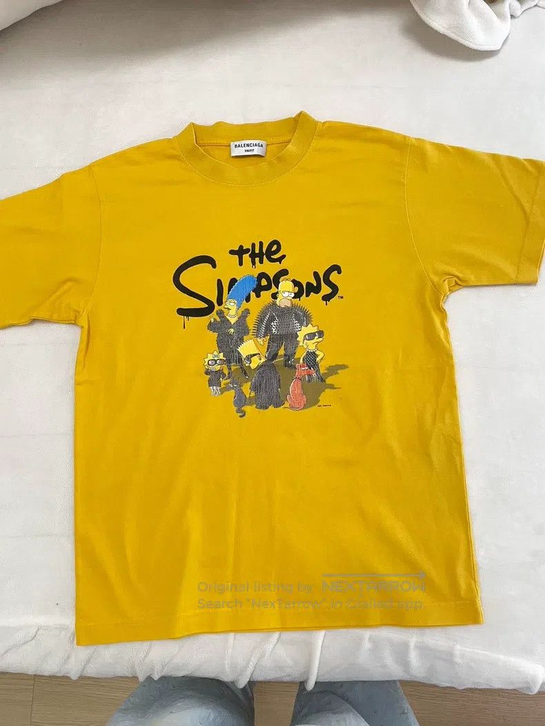 Balenciaga The Simpsons Family Short Sleeve T-Shirt Size S