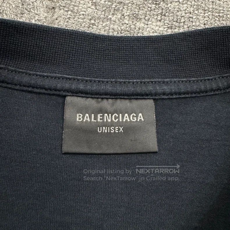 Balenciaga Balenciaga Double Ring Embroidered Striped Short Sleeve Size US M / EU 48-50 / 2 - 2 Thumbnail