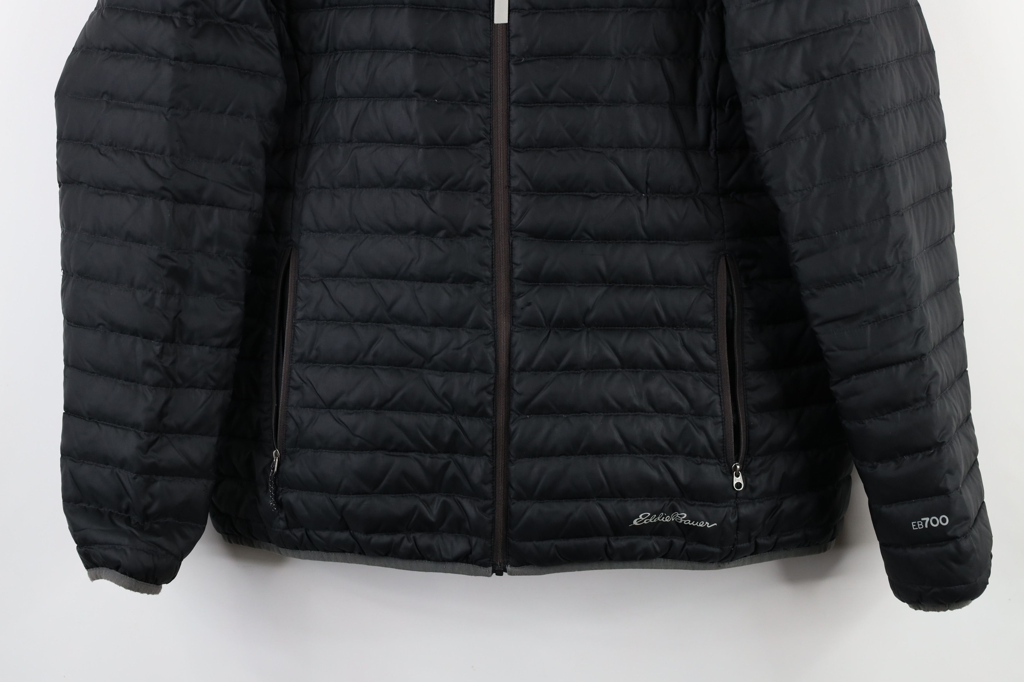 Eddie Bauer × Vintage Eddie Bauer 700 Duck Down Insulated Puffer Jacket Black Size L / US 10 / IT 46 - 3 Thumbnail