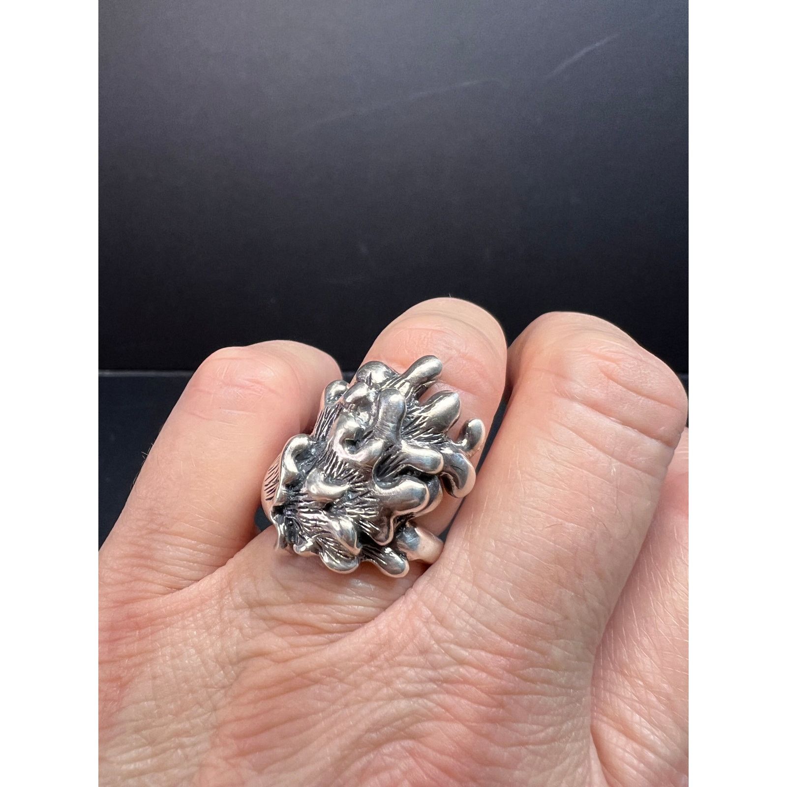 Other Sterling silver fungi coral ring size 7 Size ONE SIZE - 2 Thumbnail