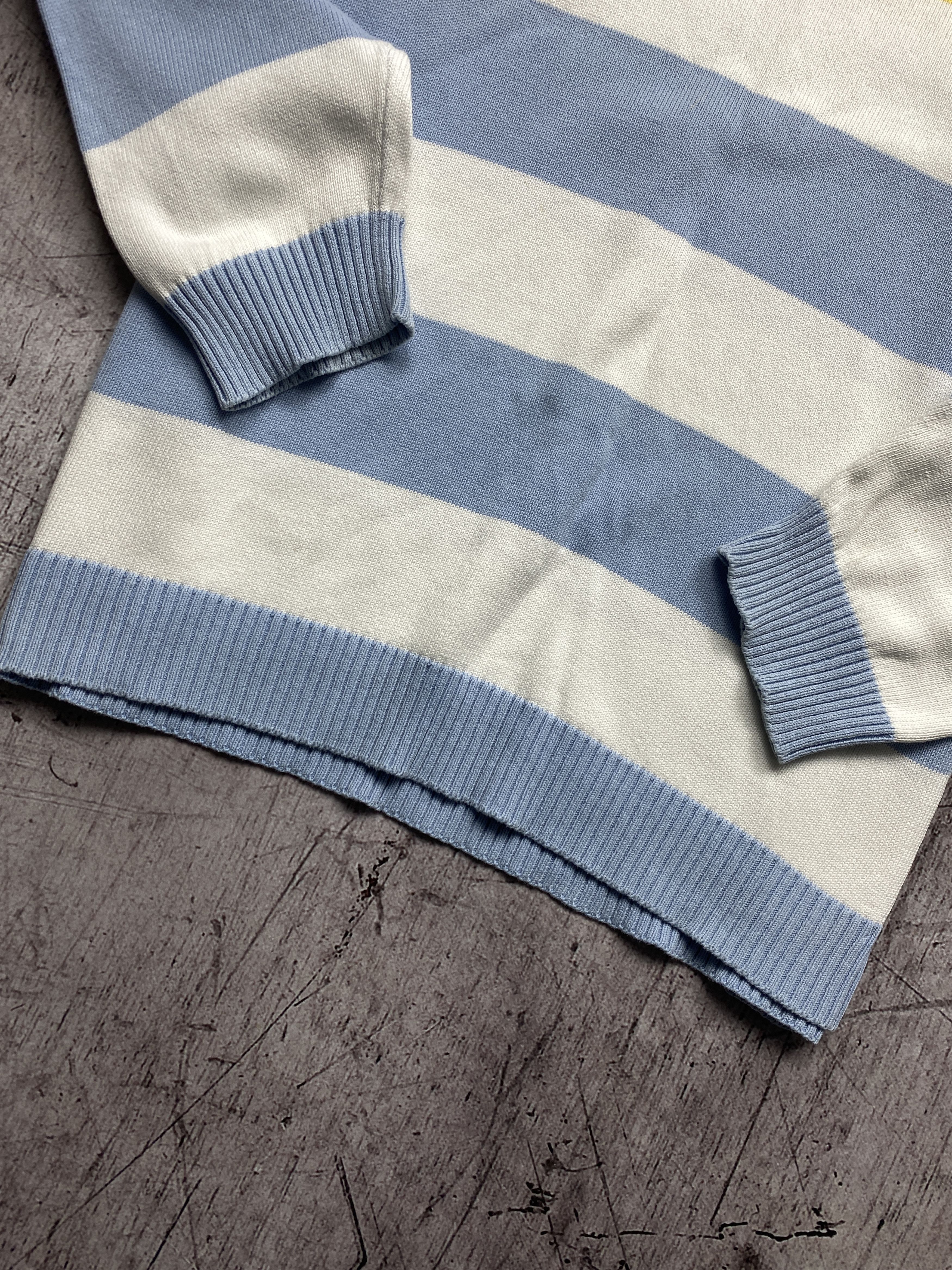 Lacoste × Vintage Lacoste Vintage Mens Cotton Knit Crew Neck Sweater Size US L / EU 52-54 / 3 - 3 Thumbnail