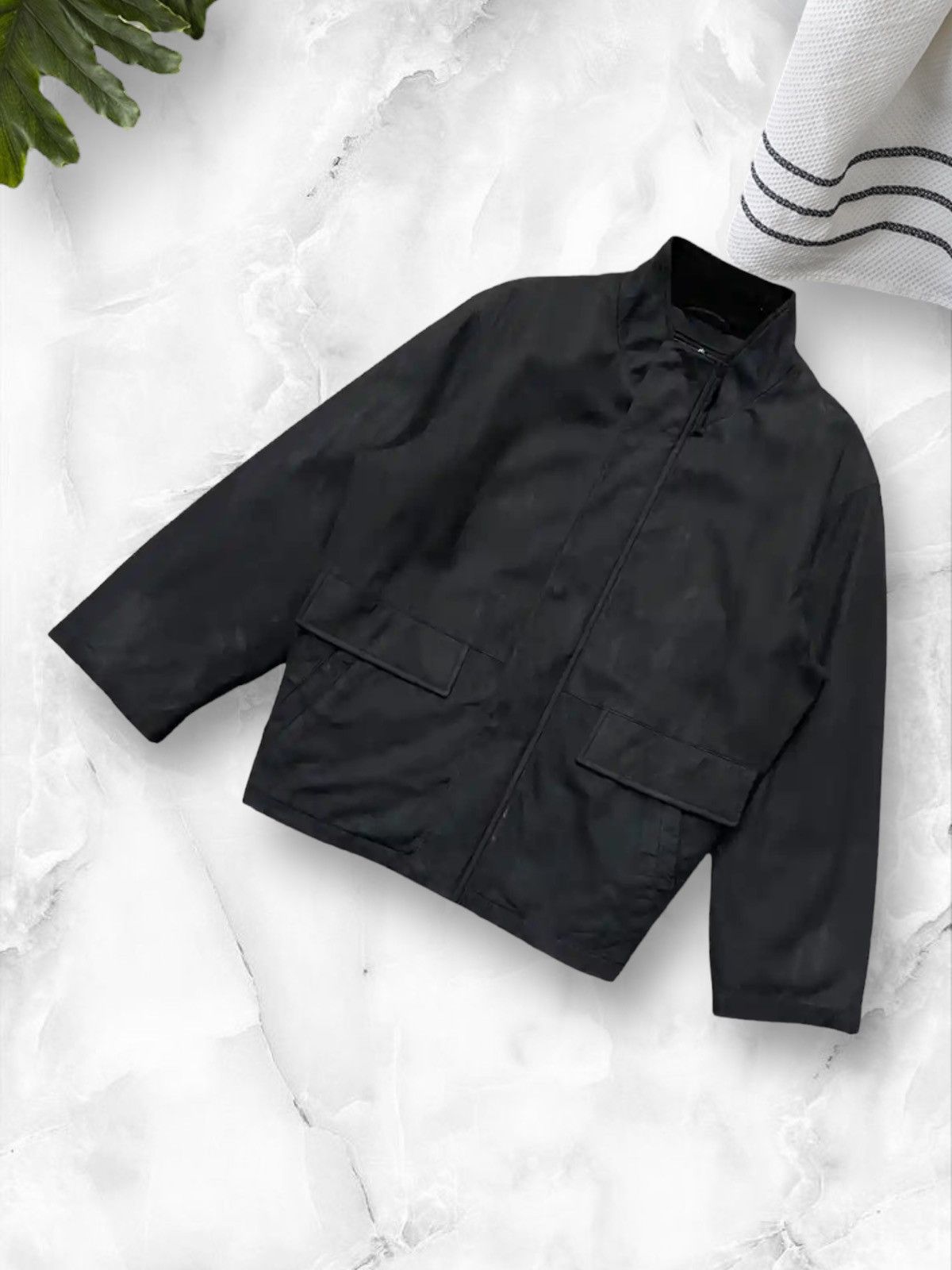 Burberry × Vintage Vintage Burberry Nova Check Velvet Bomber Jacket Size US L / EU 52-54 / 3 - 4 Thumbnail
