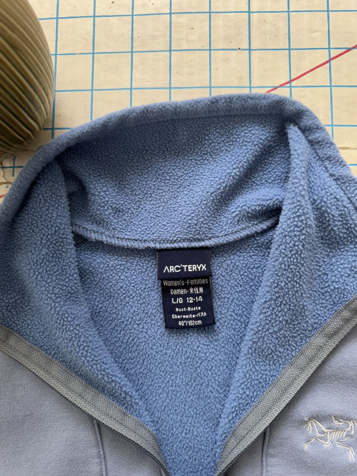 Arc'teryx × Vintage Arcteryx 1/4 Zip Fleece Light Blue Women’s Size Small Size L / US 10 / IT 46 - 7 Thumbnail