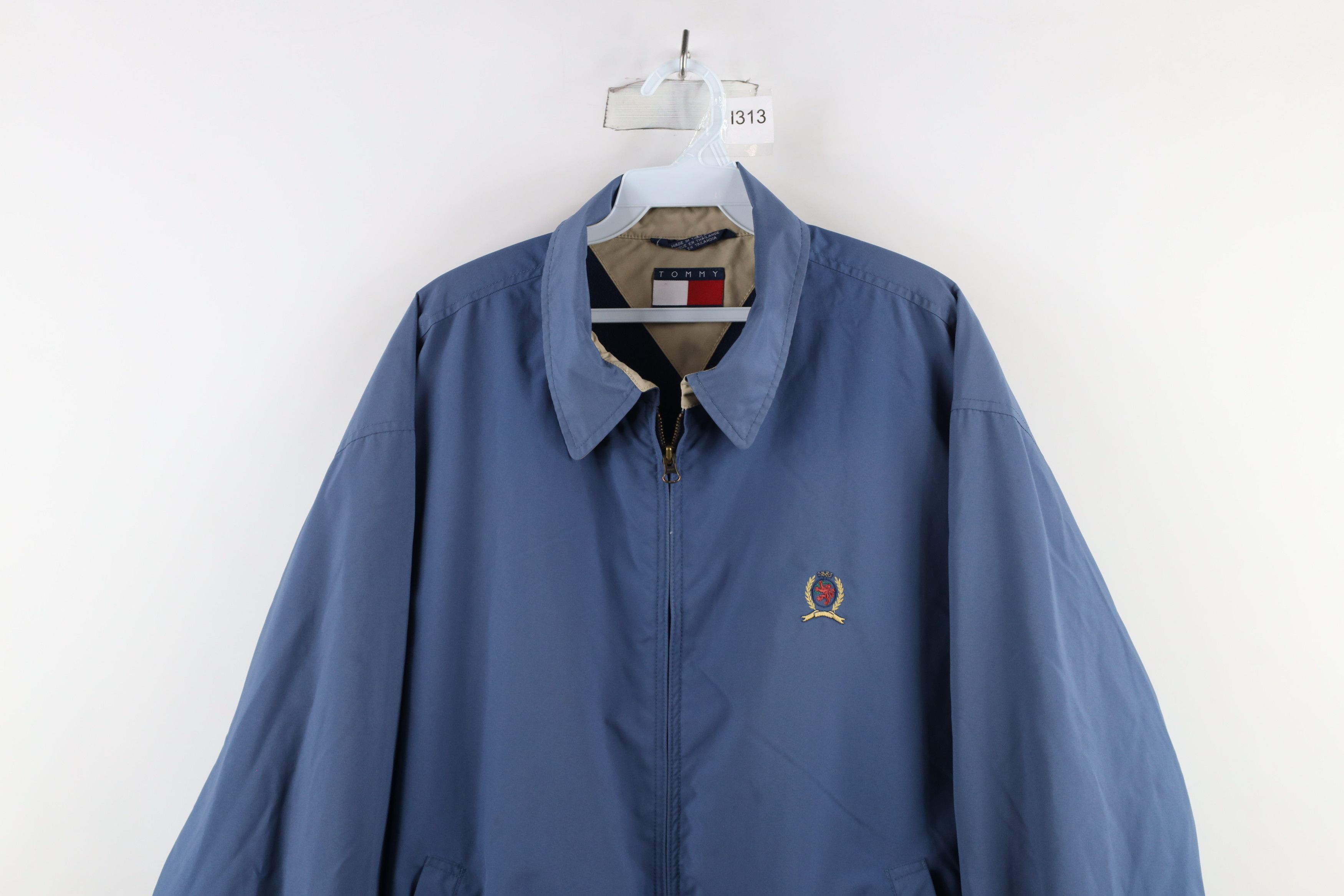 Tommy Hilfiger × Vintage Vintage 90s Tommy Hilfiger Lined Full Zip Bomber Jacket Size US L / EU 52-54 / 3 - 2 Thumbnail