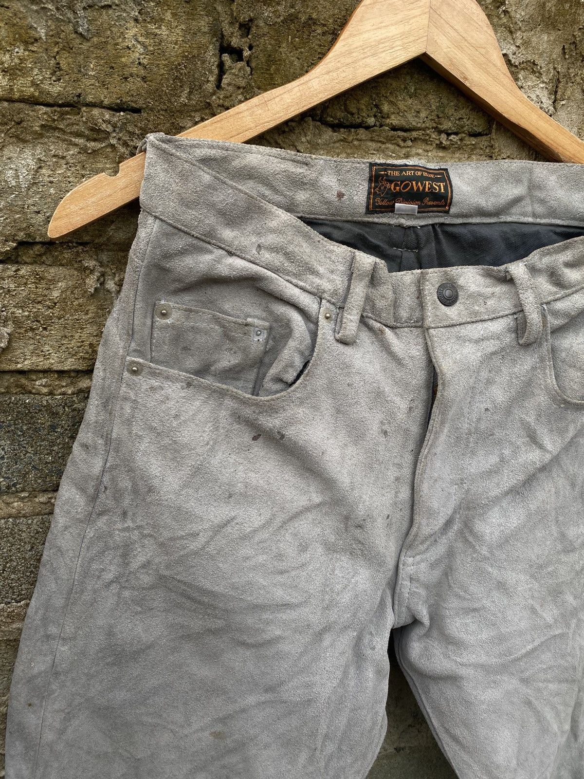 Japanese Brand Gowest Leather Pant Size US 28 / EU 44 - 4 Thumbnail