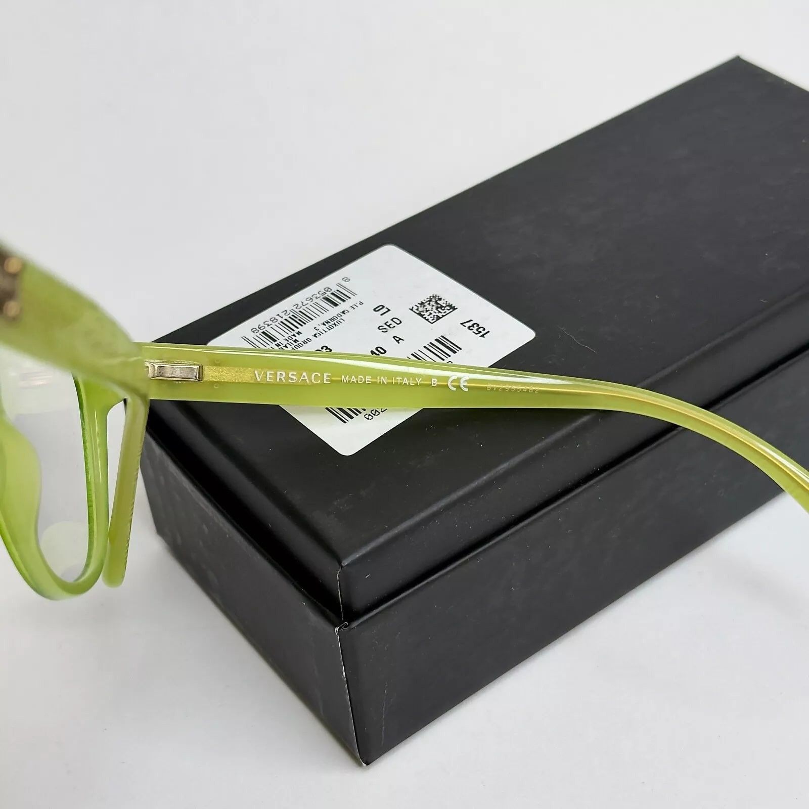 Versace VERSACE Couture Green Glitter Greco VE3193 Eyeglasses 3193 Size ONE SIZE - 10 Thumbnail