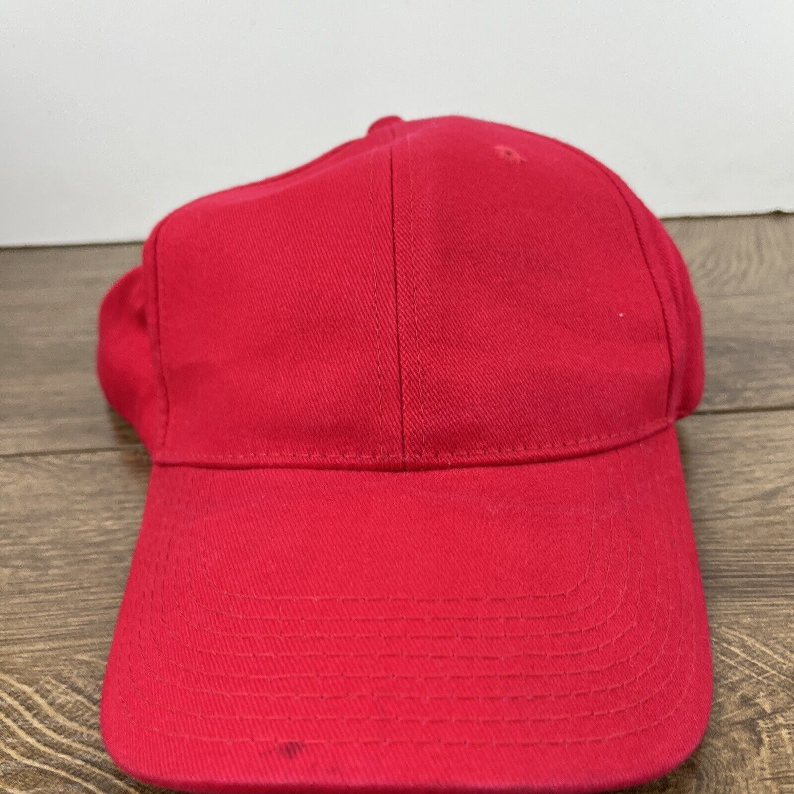 Other Plain Red Hat Baseball Cap Red Hat Adjustable Adult Size Hat Size ONE SIZE - 6 Thumbnail