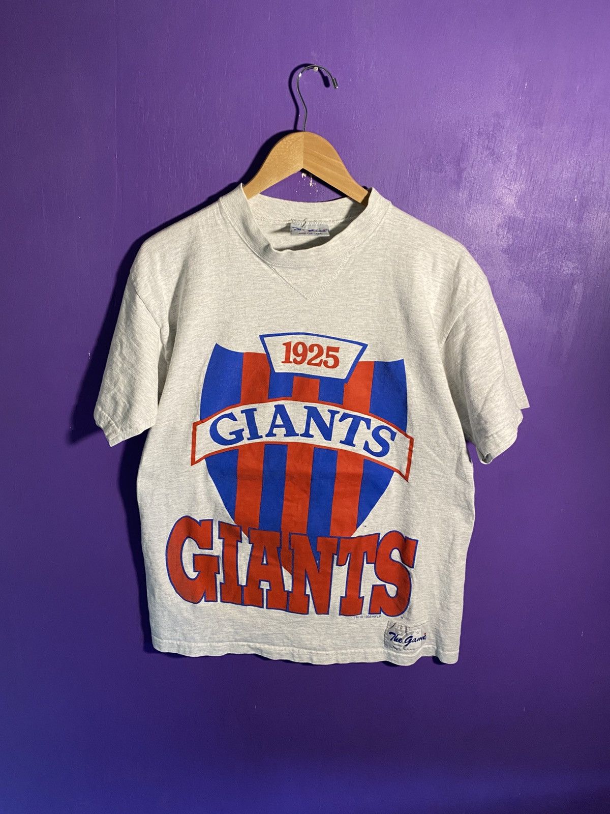 The Game Vintage 1993 The Game New York giants big logo t-shirt Size US L / EU 52-54 / 3 - 1 Thumbnail