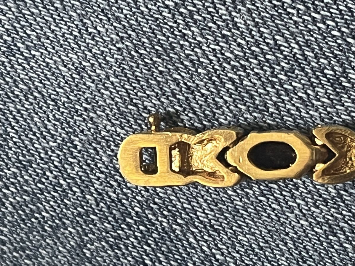 Other Vintage Garnet Diamond Gold Tone Watch 7" Works New Battery Size ONE SIZE - 7 Thumbnail