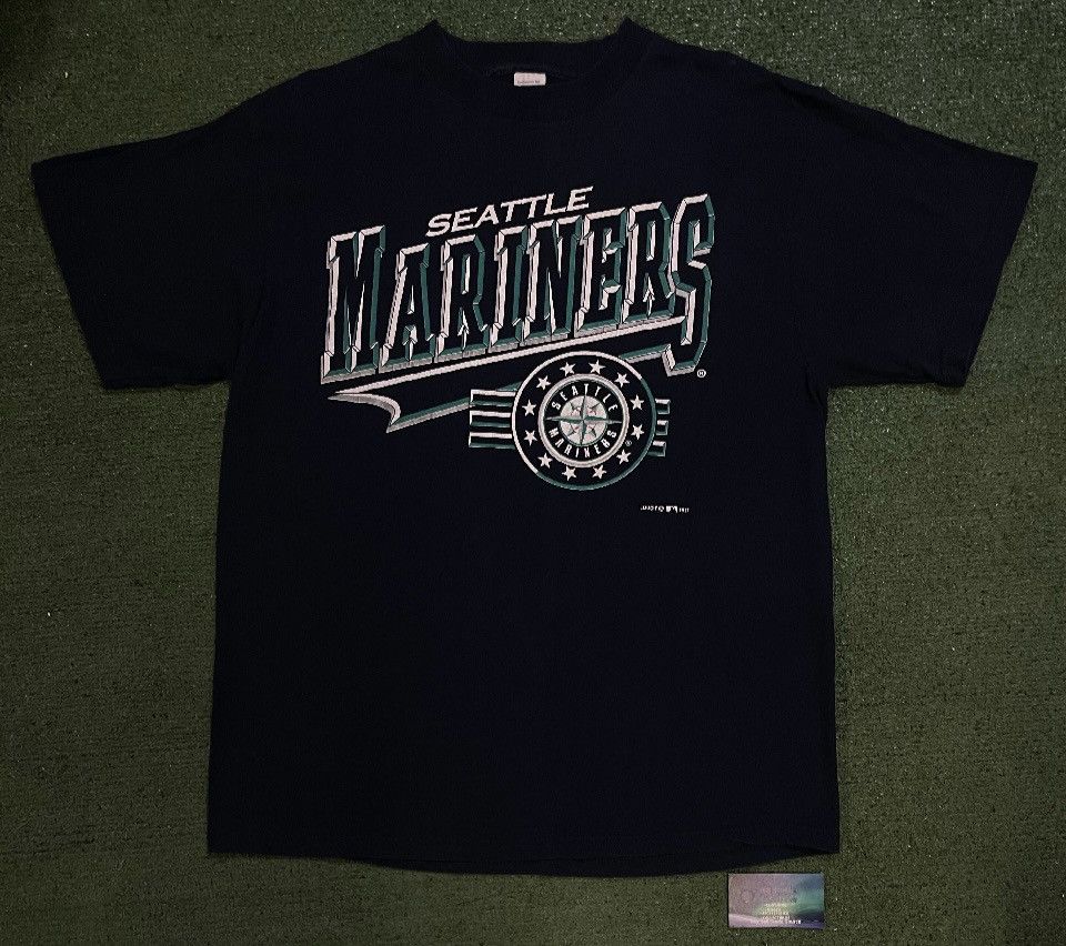 Logo 7 Vintage 1990s Seattle Mariners logo tee Size US XL / EU 56 / 4 - 1 Thumbnail
