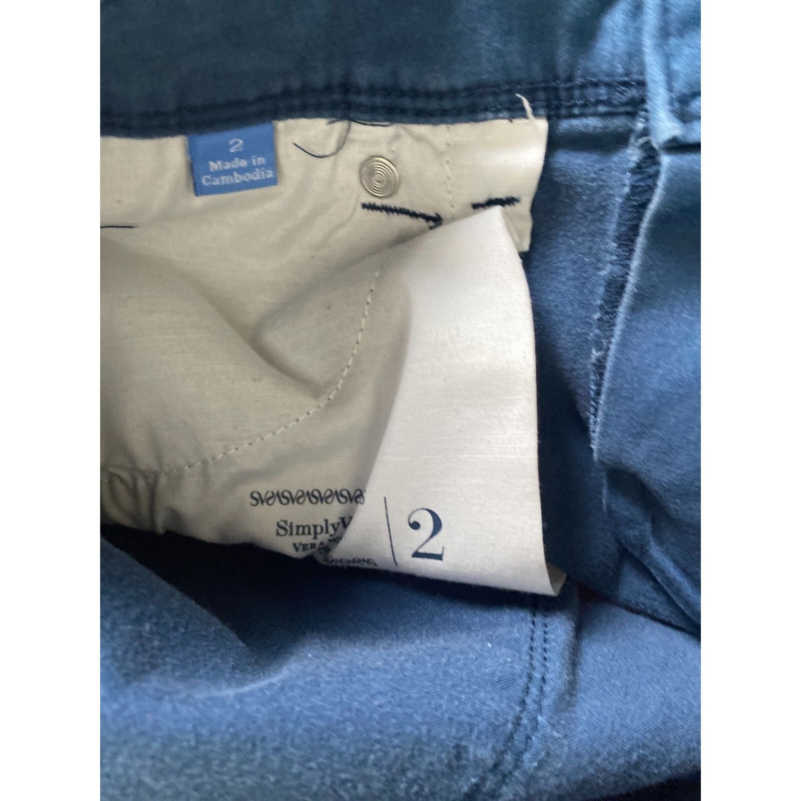 Vera Wang Simply Vera Vera Wang Jeans Womens Size 2 Blue Skinny Size 26" / US 2 / IT 38 - 8 Thumbnail