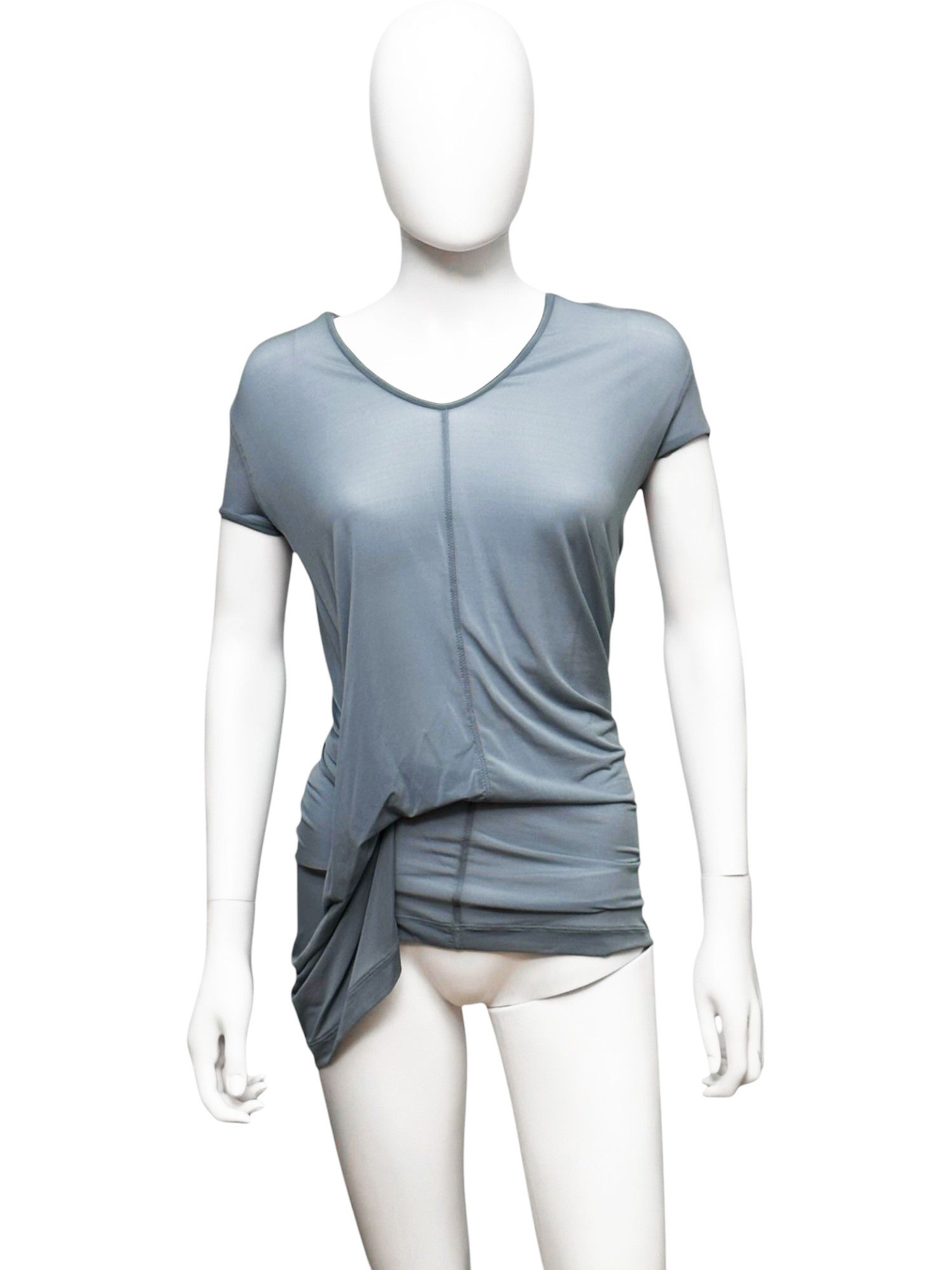 Rick Owens S/S 2022 FOGACHINE Asymmetric Blue Tee Size S / US 4 / IT 40 - 1 Thumbnail