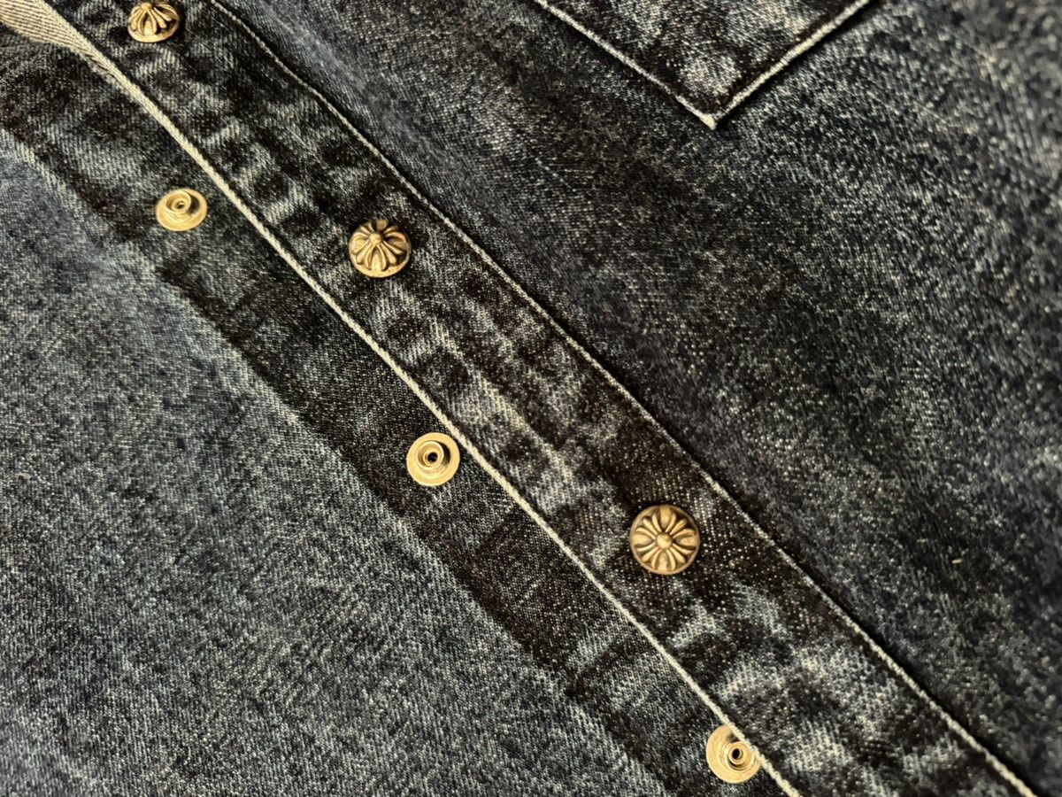 Chrome Hearts Chrome Hearts Denim Cross Patch Overshirt Size US XXL / EU 58 / 5 - 13 Thumbnail