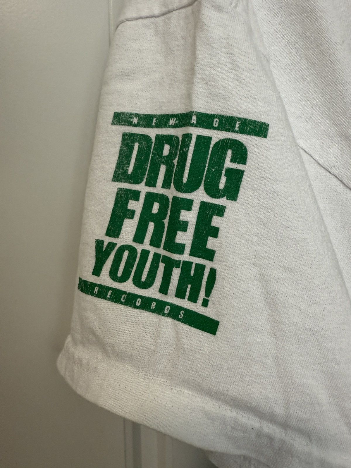 Vintage NEW AGE RECORDS drug free youth Size US XL / EU 56 / 4 - 3 Thumbnail