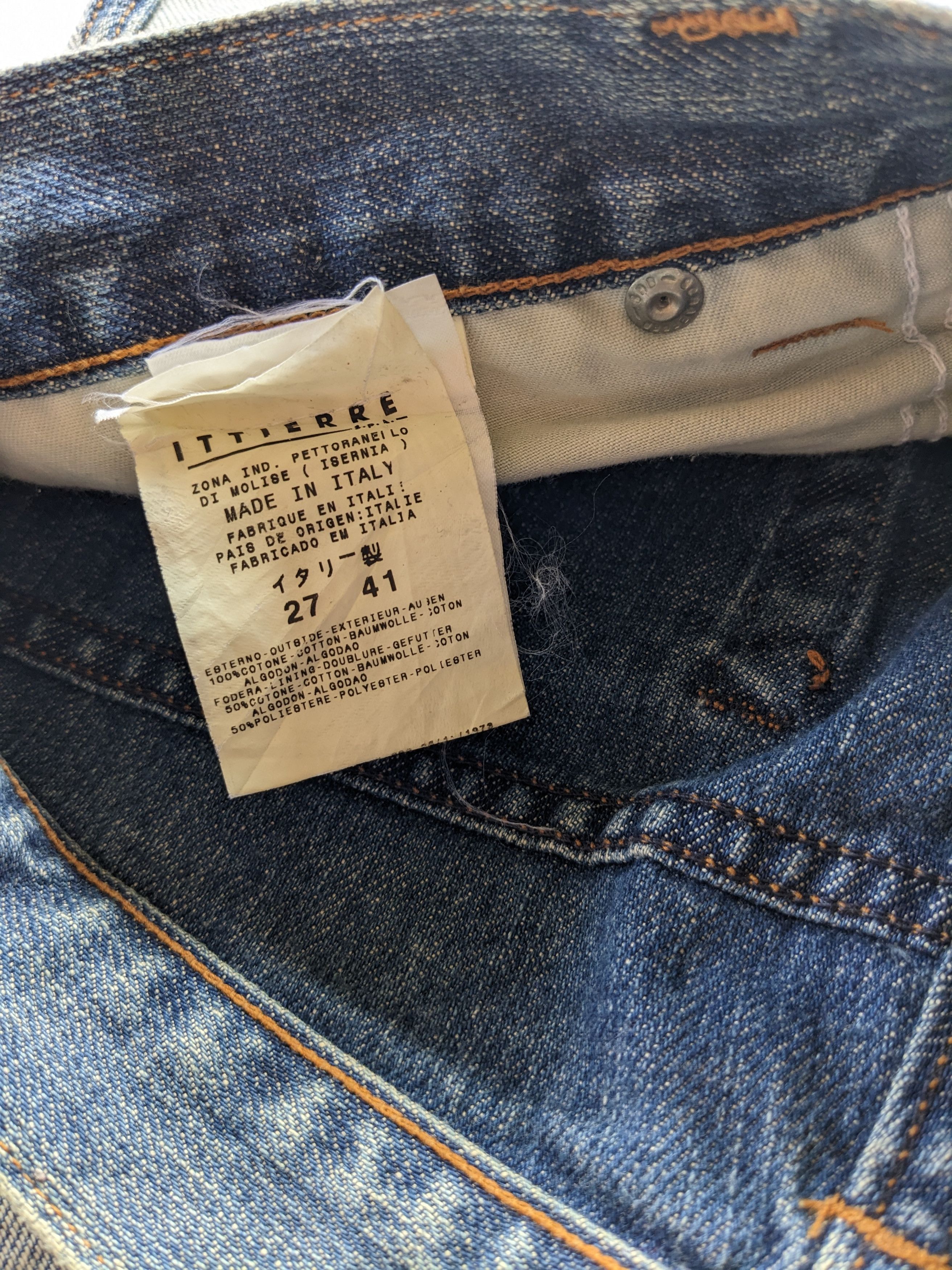 Dolce & Gabbana SS02 Dolce & Gabbana inside out distressed jeans Size US 29 - 8 Thumbnail