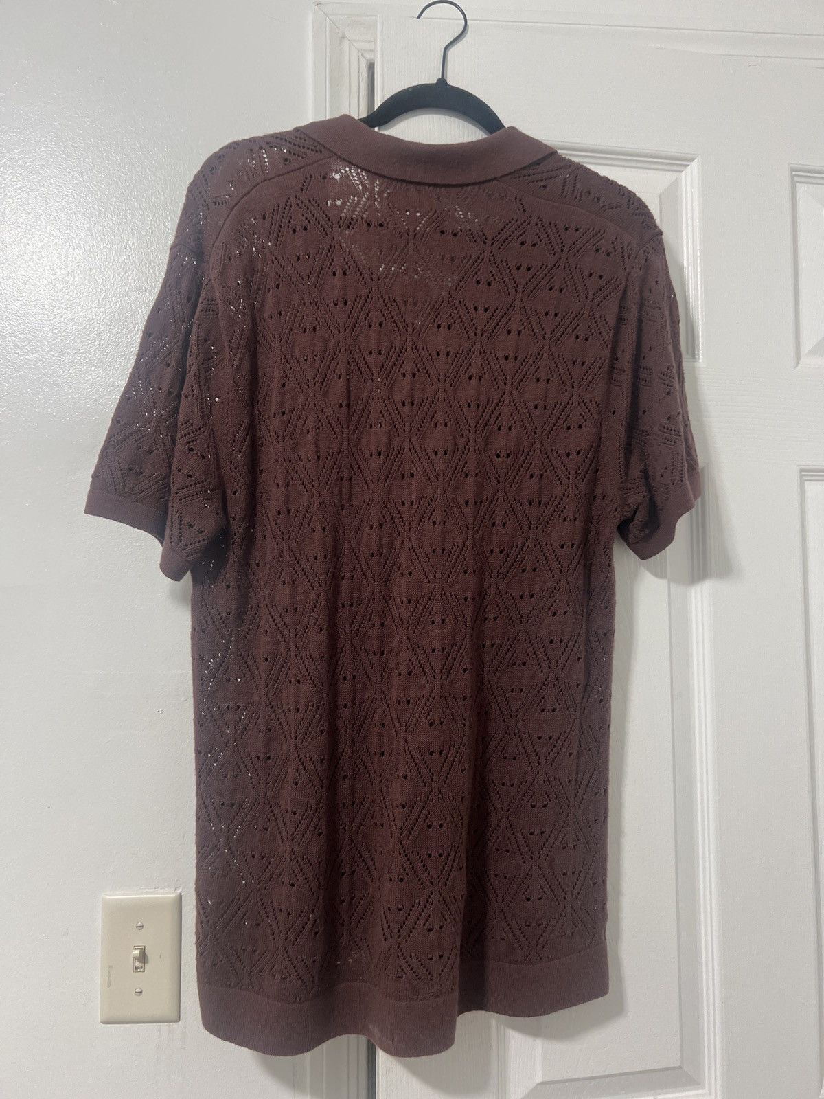 Abercrombie & Fitch Perforated Brown Polo Size US S / EU 44-46 / 1 - 1 Thumbnail