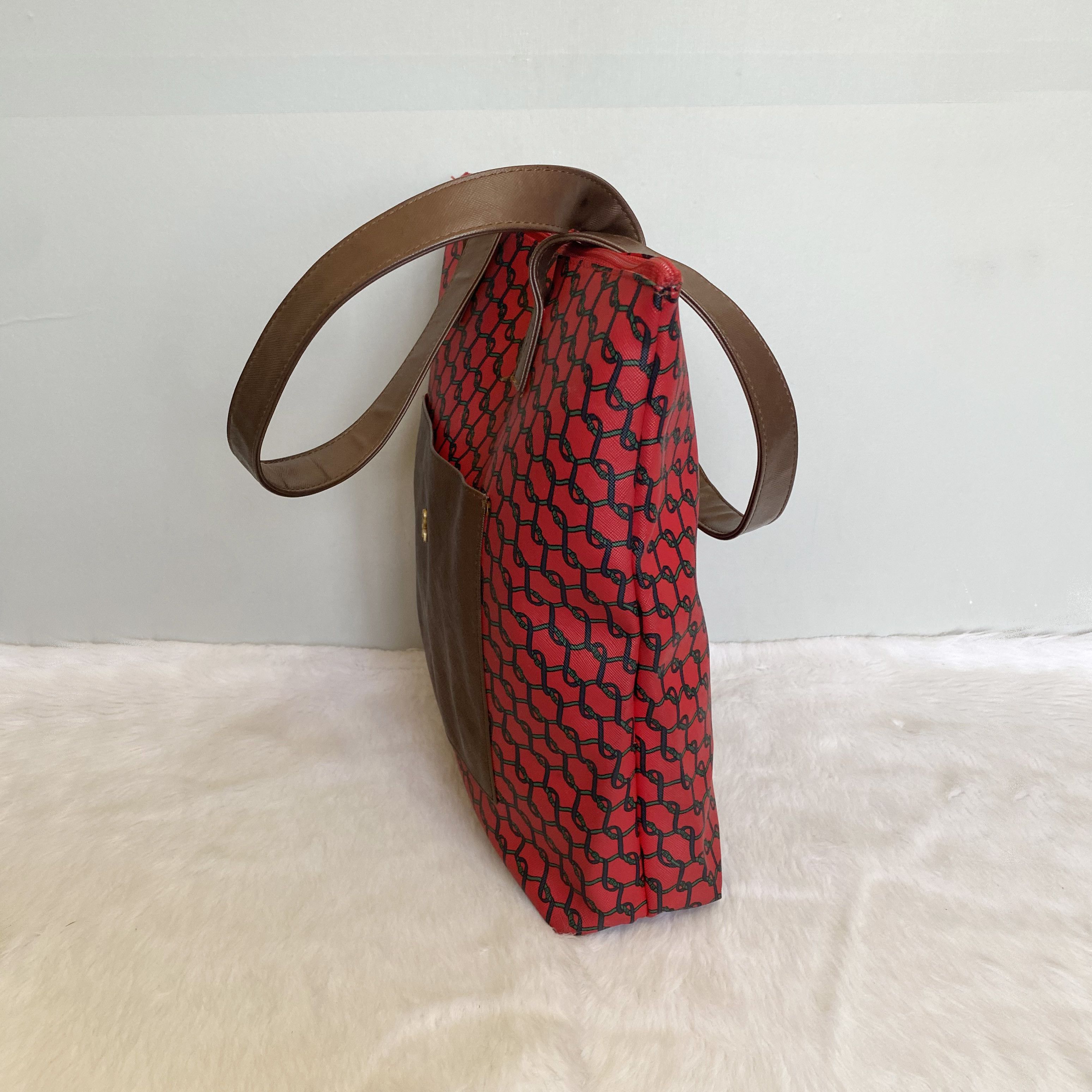 Roberta di Camerino × Vintage ROBERTA di CAMERINO Vintage Chainlink PVC Leather Tote Bag Size ONE SIZE - 3 Thumbnail