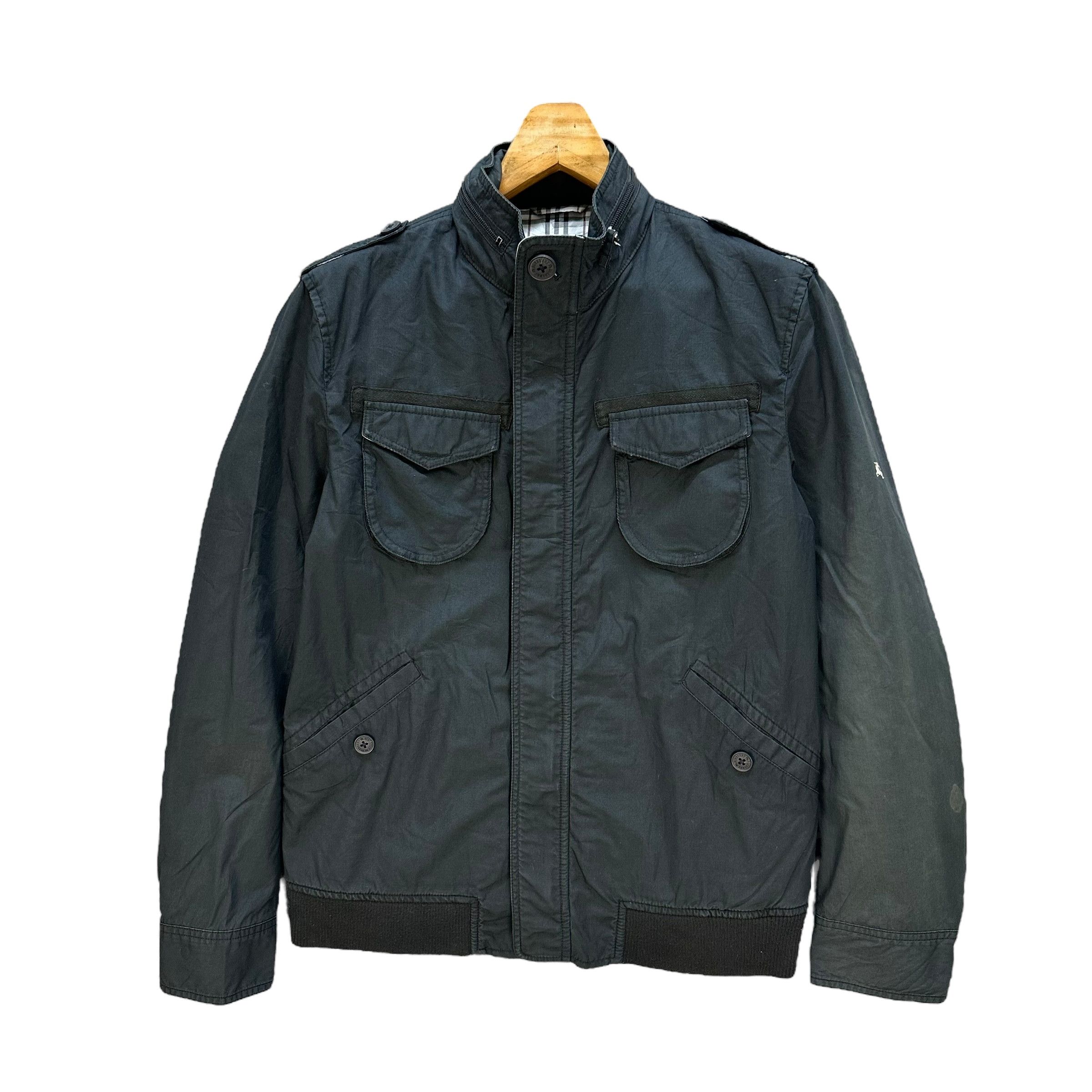 BURBERRY BLACK LABEL HOODED JACKET SUN FADED #A53-1235