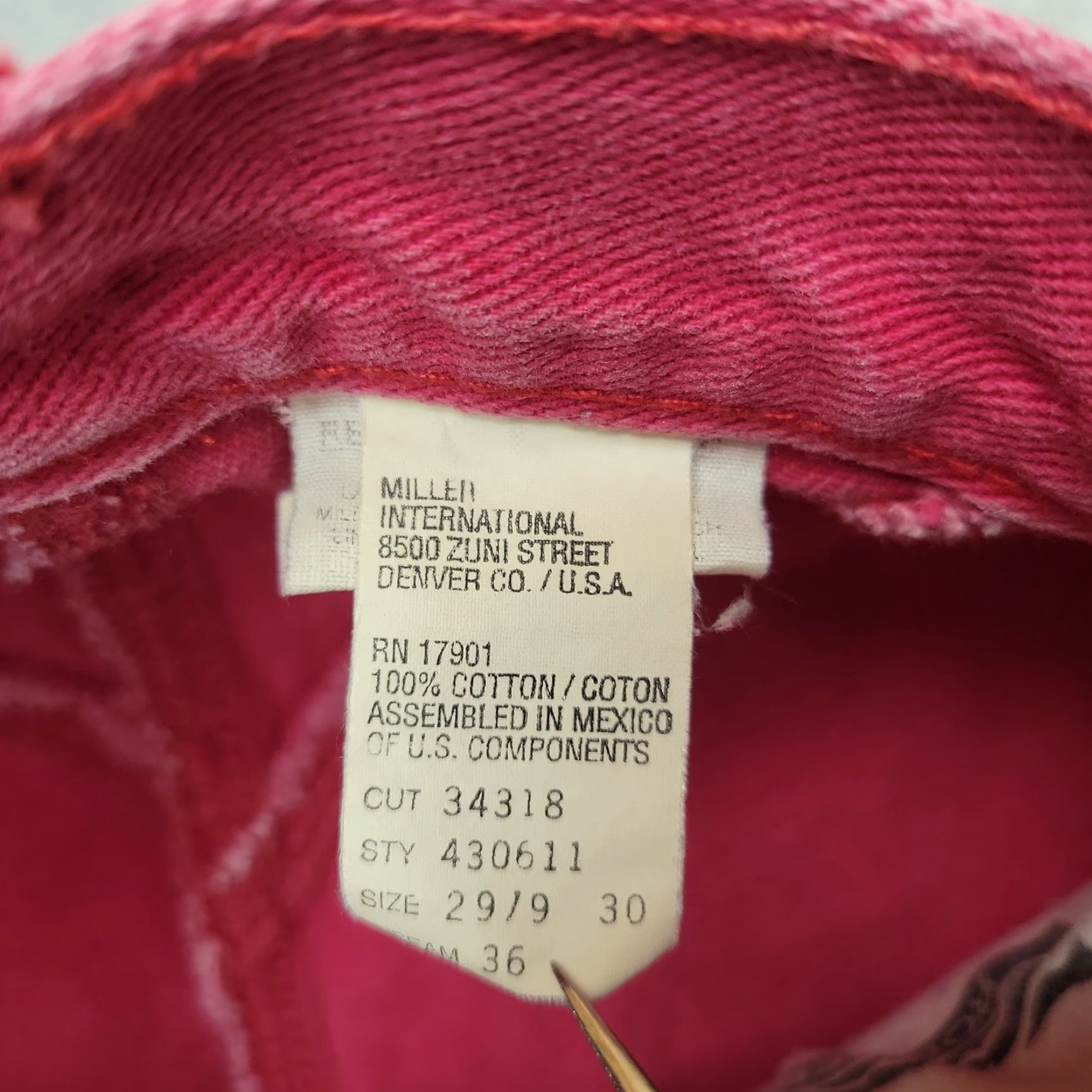 Vintage VINTAGE Rockies Jeans Womens 29 Red High Rise Bootcut Western Cowboy Rodeo Retro Jeans Women 29 Red Rockies Western Cowboy Retro Boots 90s Ladies? Size 29" - 6 Thumbnail