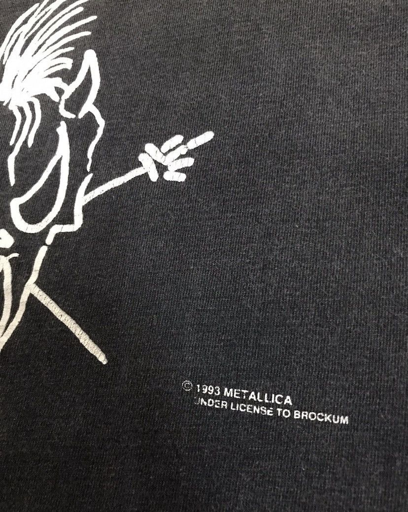 Brockum Rare 1993 Metallica Metallifukinca Tour T-Shirt Size Large Size US L / EU 52-54 / 3 - 6 Thumbnail