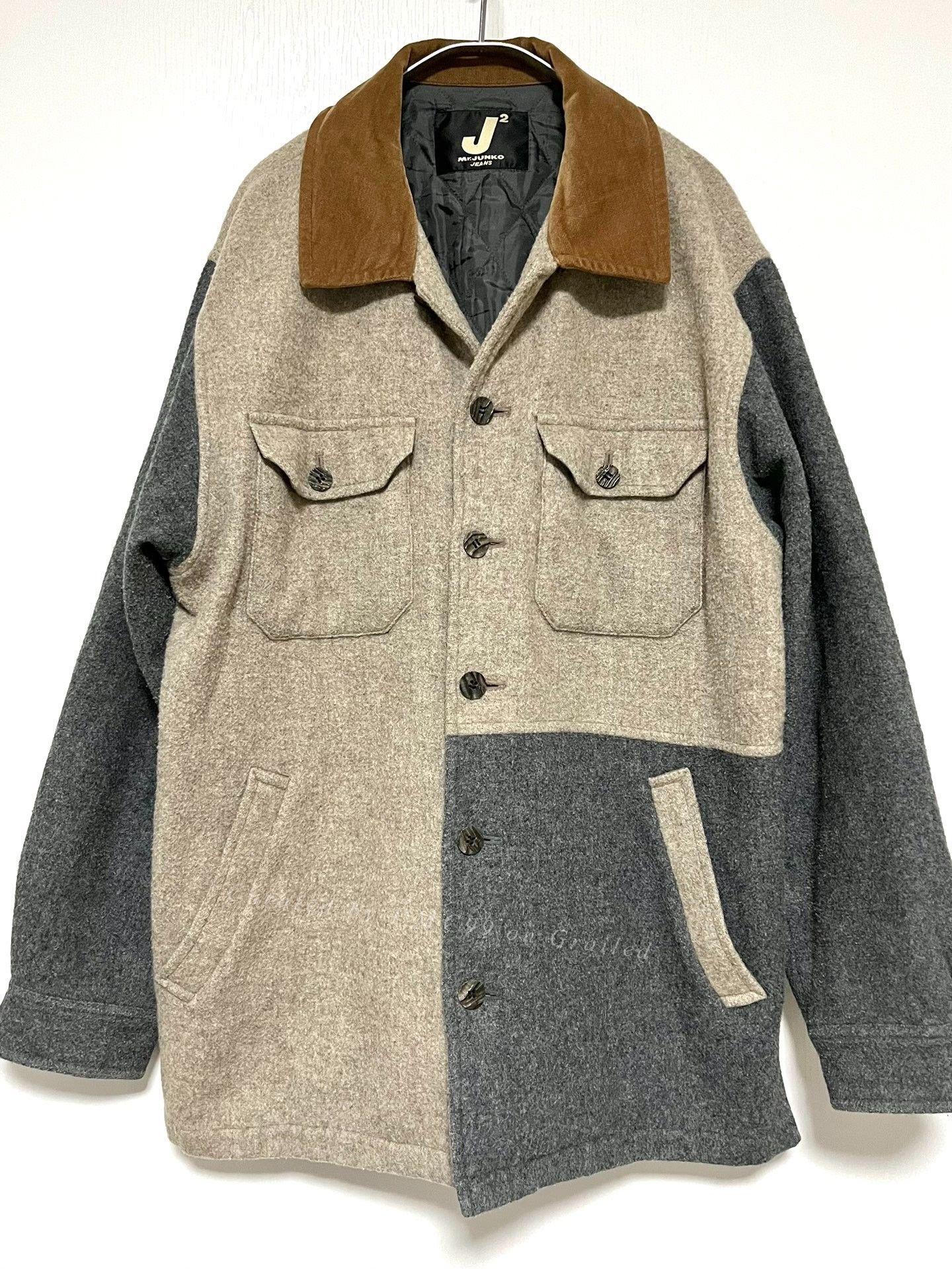Mr. Junko Mr.JUNKO Color-Blocked Wool Hunting Jacket Size US L / EU 52-54 / 3 - 1 Thumbnail