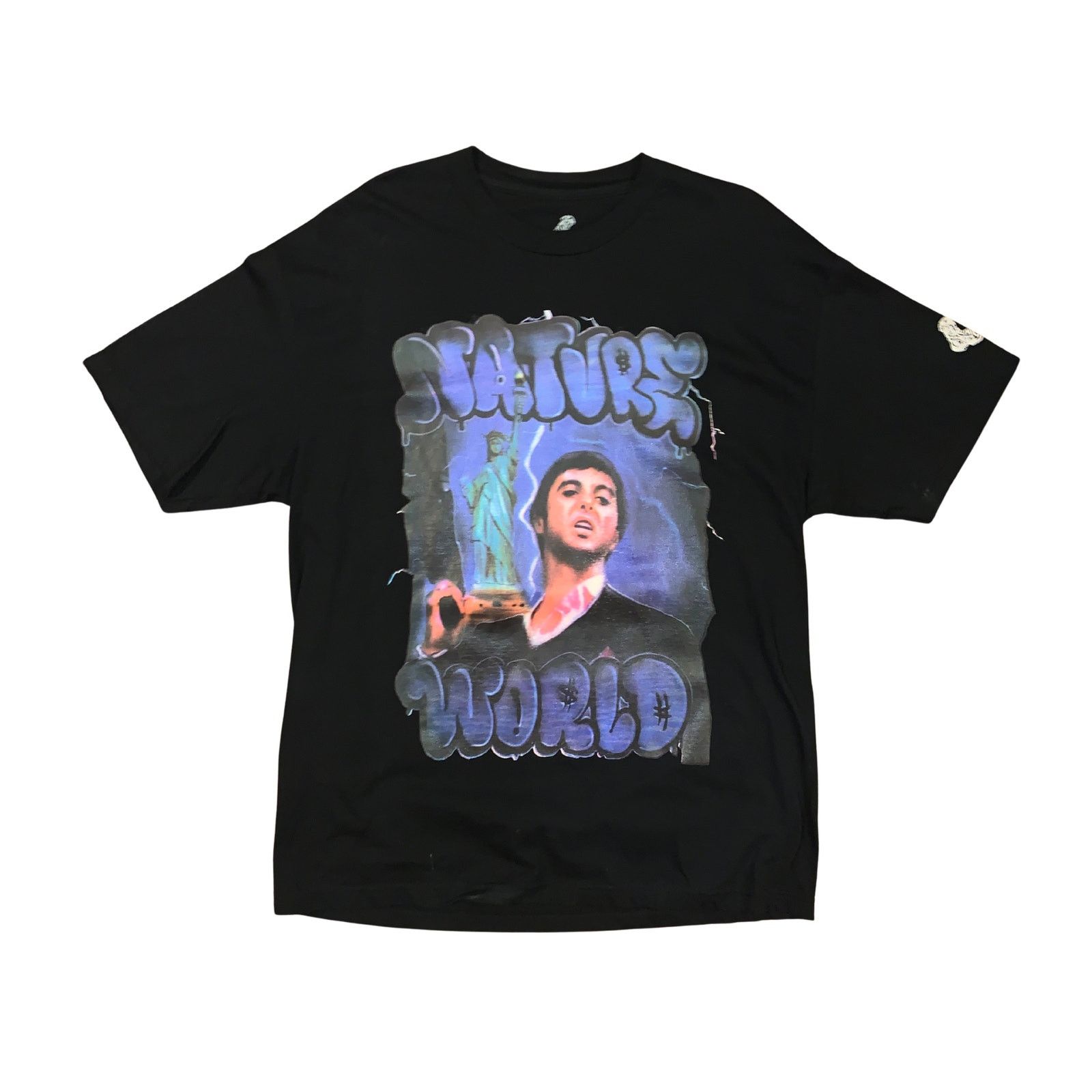 Other Archive Nature World Scarface Tony Montana Airbrush XL Black Size US XL / EU 56 / 4 - 2 Thumbnail