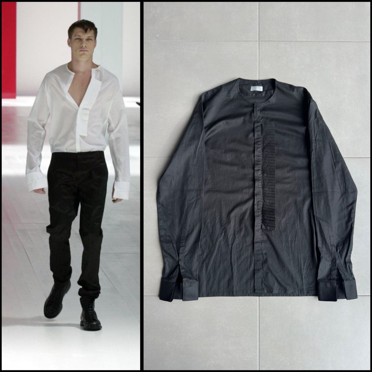 トップス Dior Homme 04ss Shirt Hedi Slimane Shirts | Dior Homme 204 Hedi Slimane Military Shirt Long