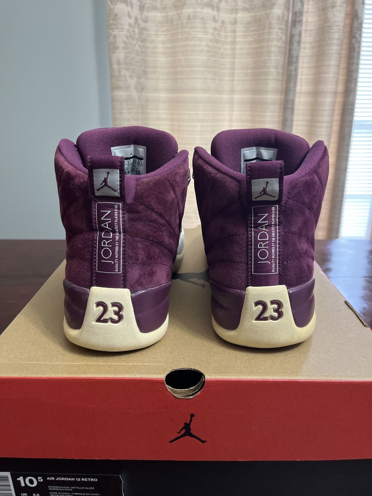 Jordan Brand Jordan 12 Retro Bordeaux Size US 10.5 / EU 43-44 - 5 Thumbnail