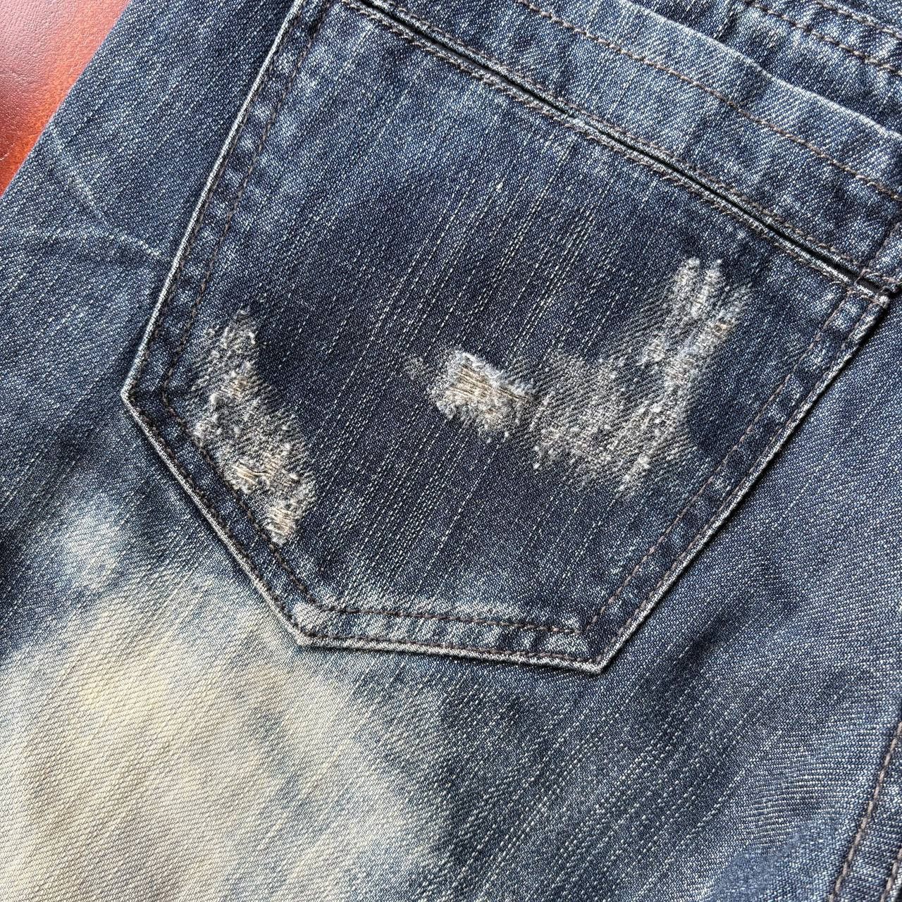 semanticdesign Semantic Design Acid Wash Bleach Dark Blue Jeans Pants Size US 32 / EU 48 - 11 Thumbnail